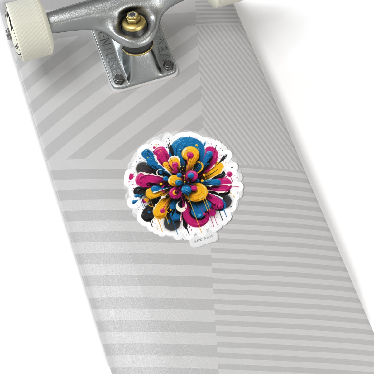 Painterly Abstract Floral Kiss-Cut Stickers | Bold Brushstroke, Artsy Graphics