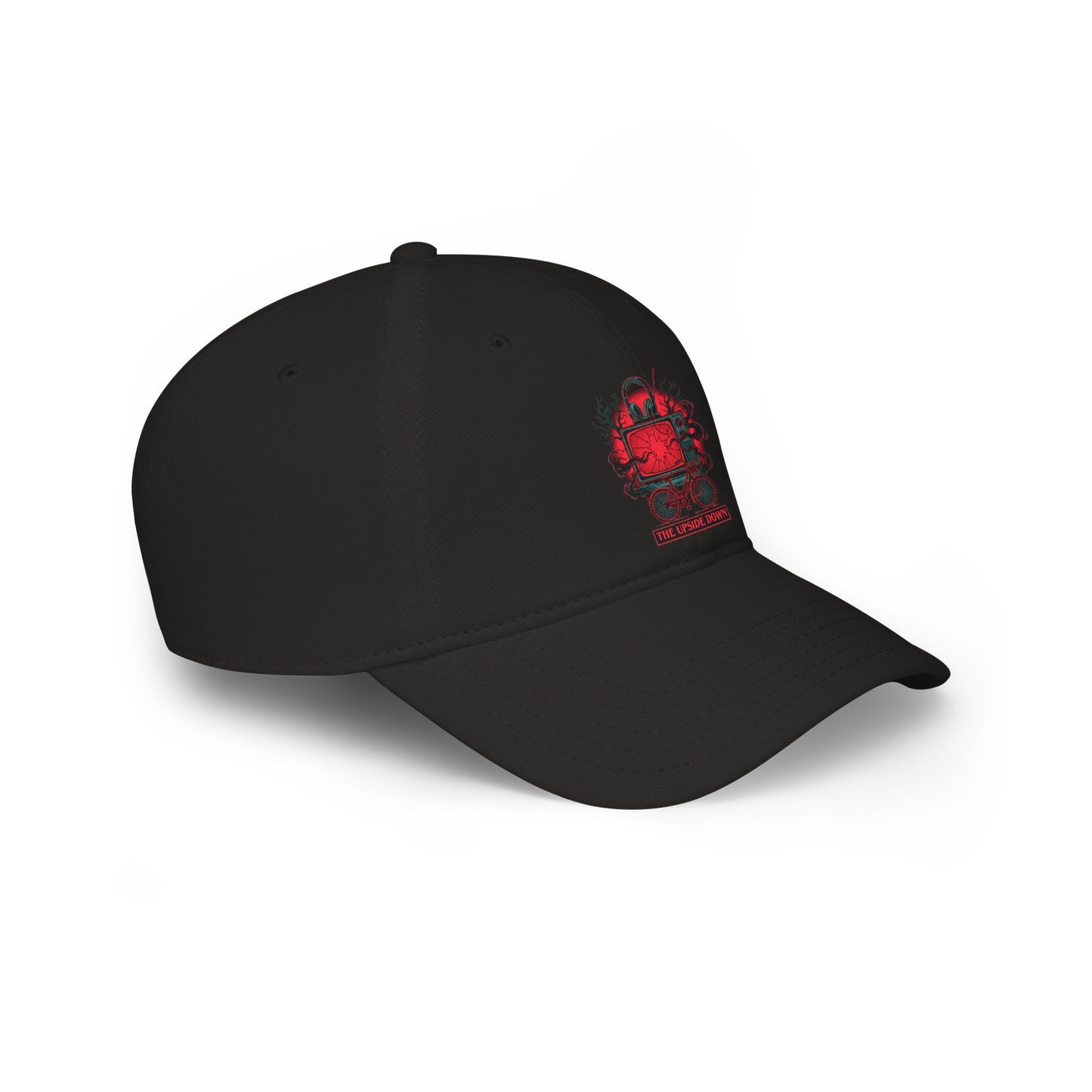 Retro Red TV Skull Cap – 'One More Round' Baseball Hat