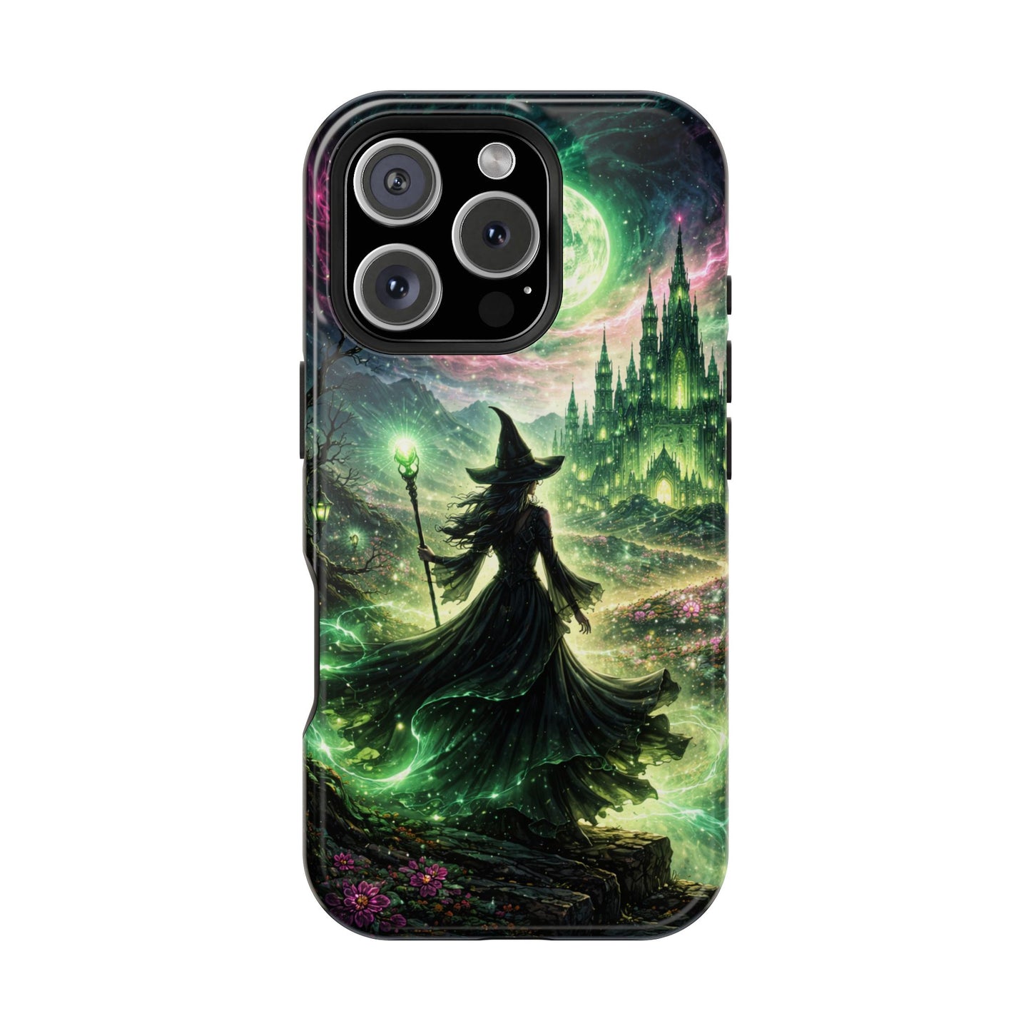 Witchy Moonlight Phone Case — Impact-Resistant Magical Witch Design
