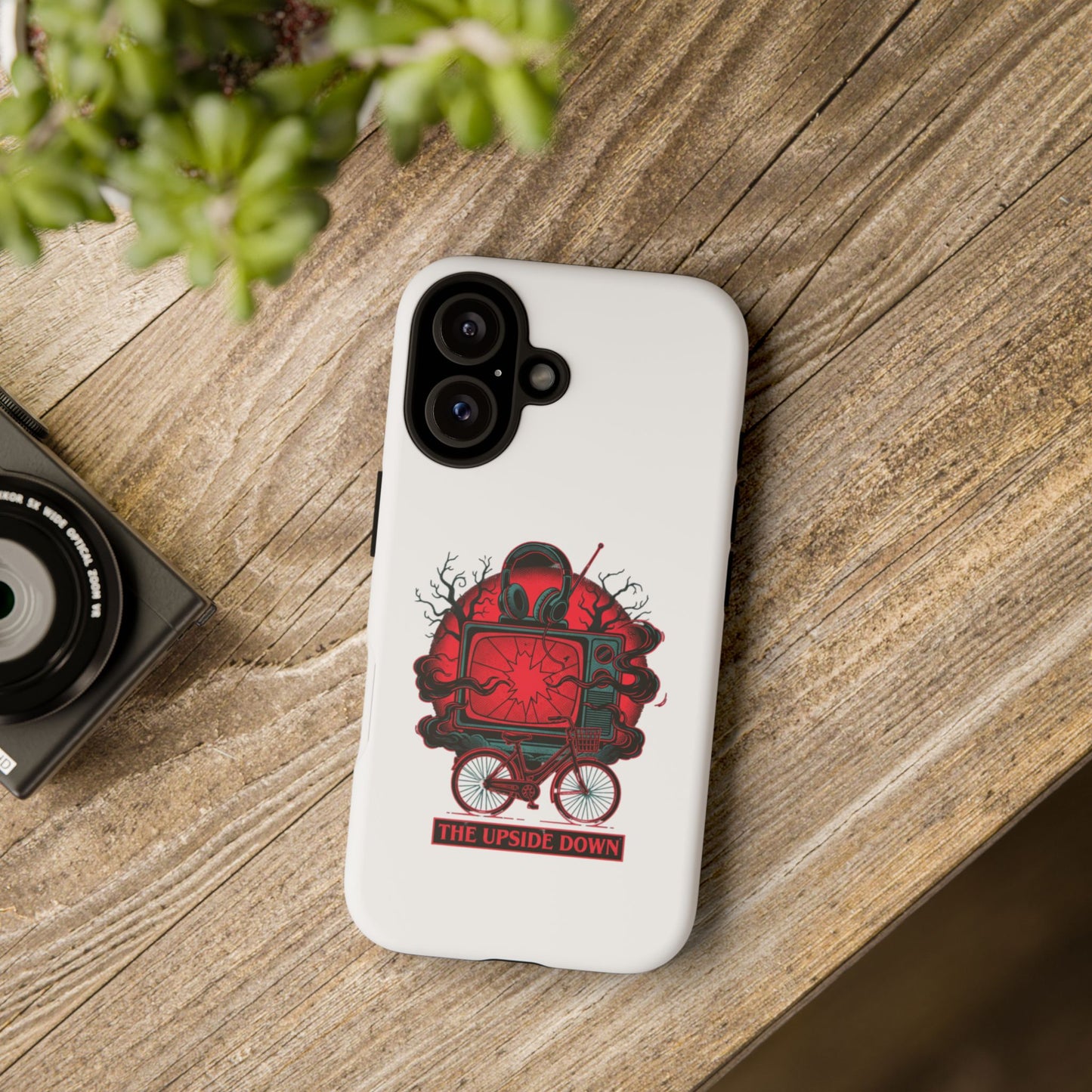 Phone Case — "The Upside Down" Retro Horror Scooter TV Design