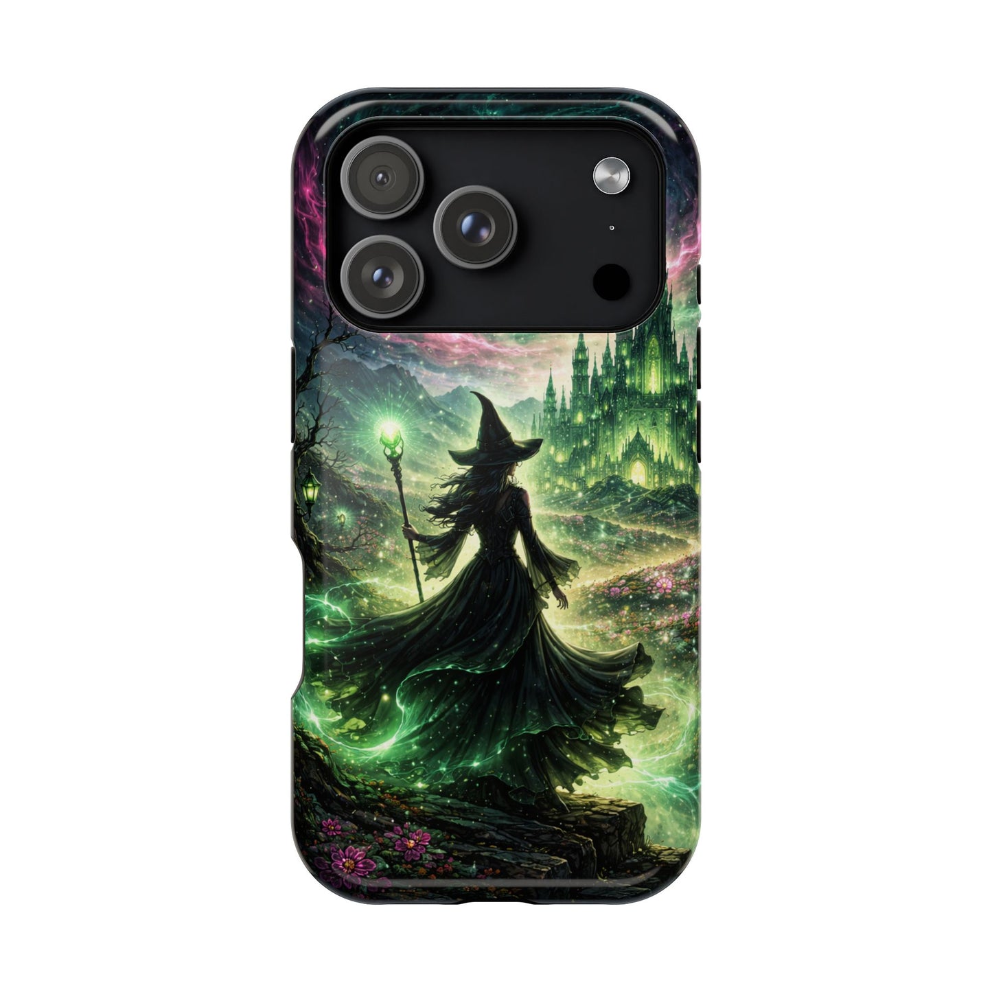 Witchy Moonlight Phone Case — Impact-Resistant Magical Witch Design