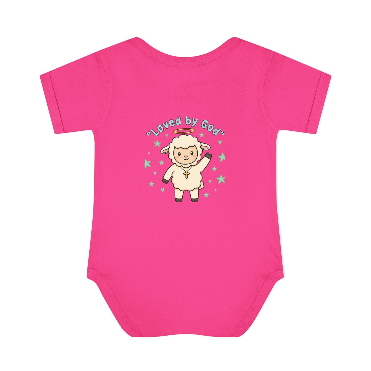 Loved by God Lamb Infant Bodysuit
