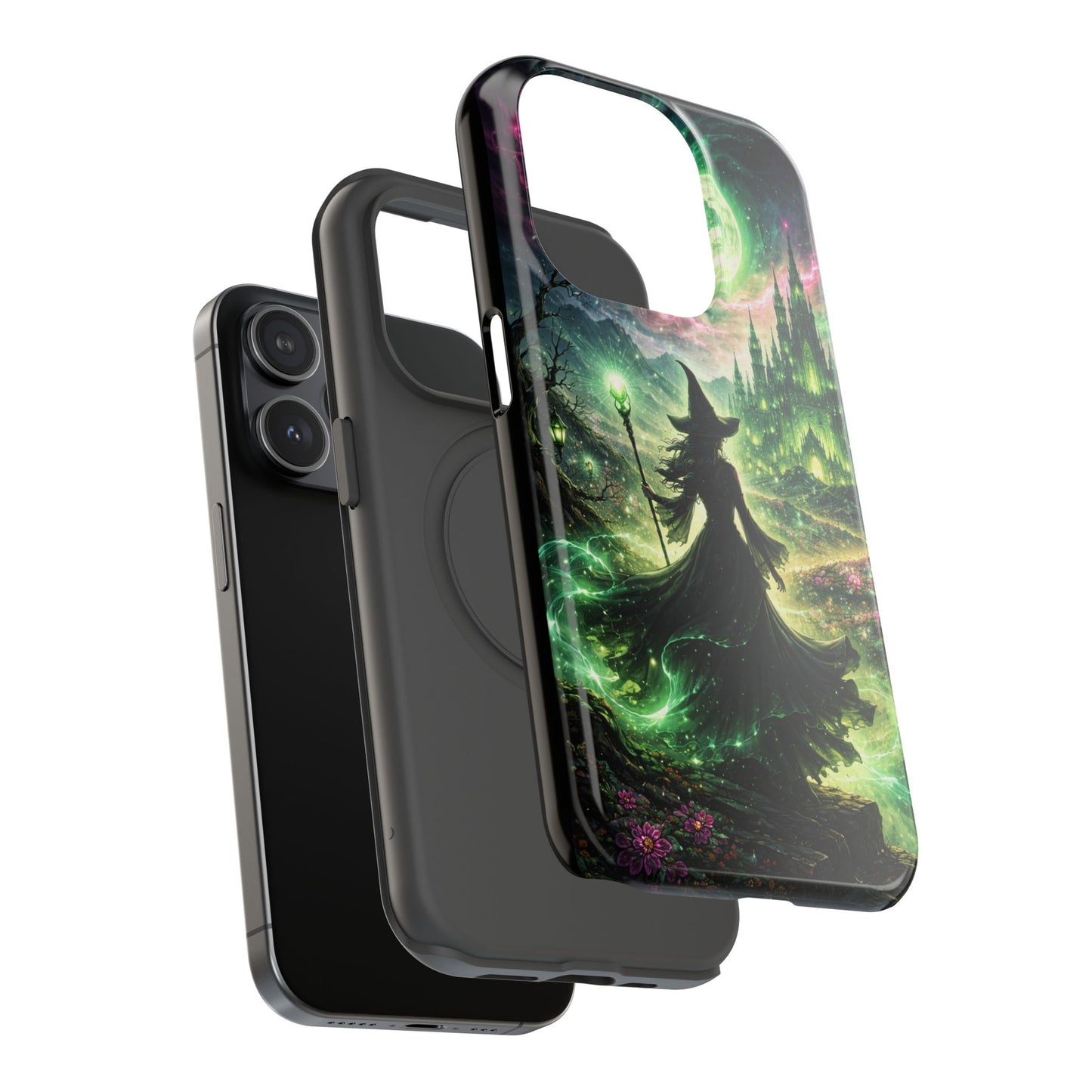 Witchy Moonlight Phone Case — Impact-Resistant Magical Witch Design