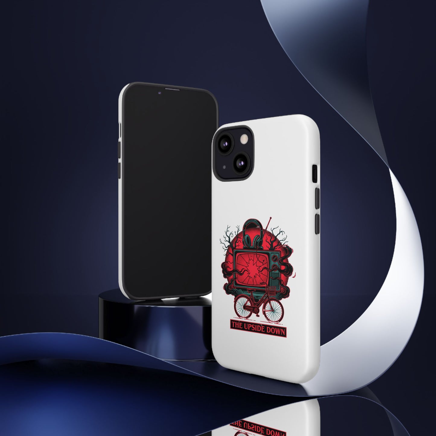 Phone Case — "The Upside Down" Retro Horror Scooter TV Design