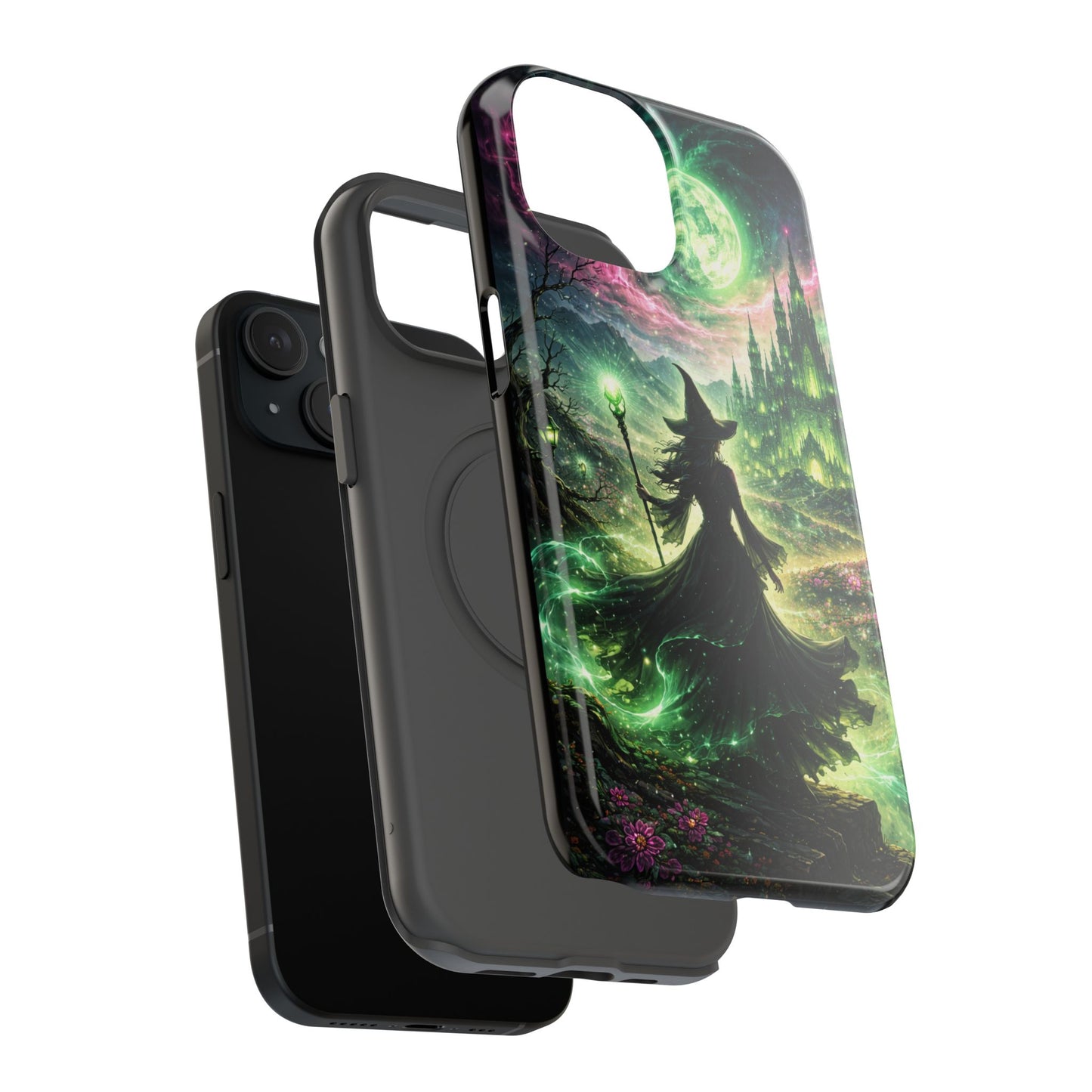 Witchy Moonlight Phone Case — Impact-Resistant Magical Witch Design