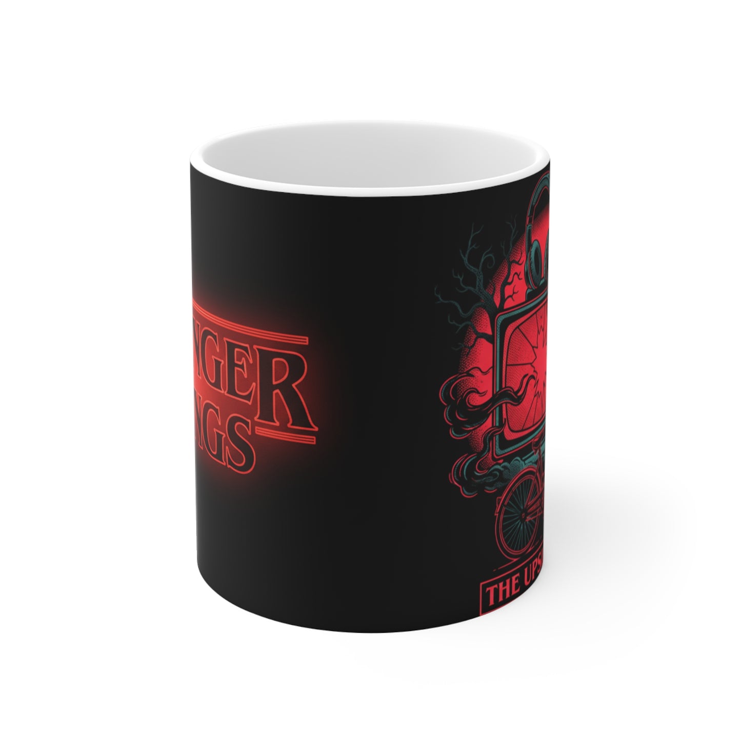 Stranger Things Logo 11oz Coffee Mug — Retro Netflix Horror Fan Gift