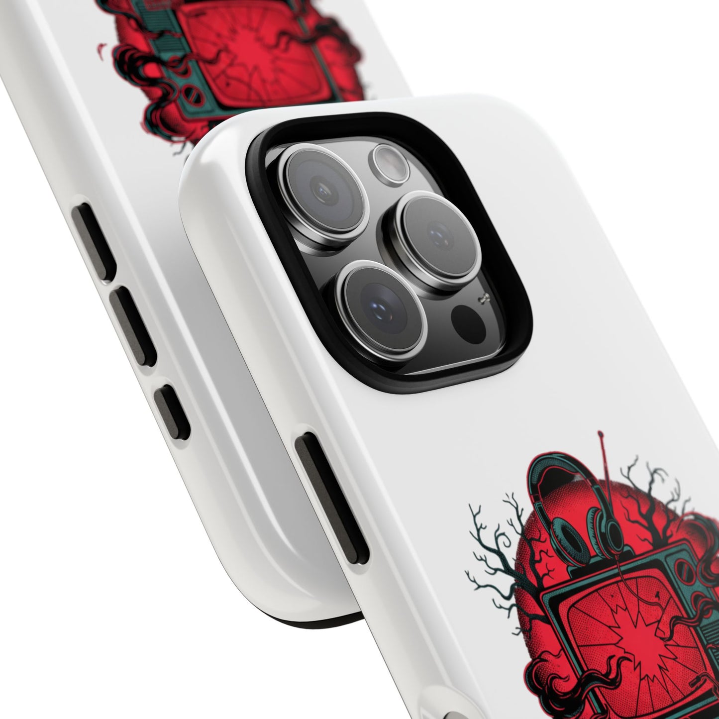 Phone Case — "The Upside Down" Retro Horror Scooter TV Design