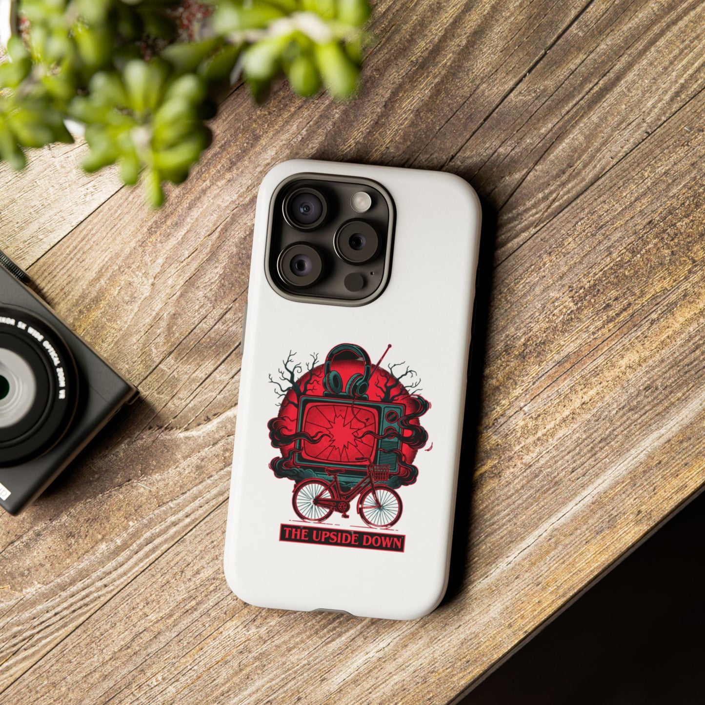 Phone Case — "The Upside Down" Retro Horror Scooter TV Design