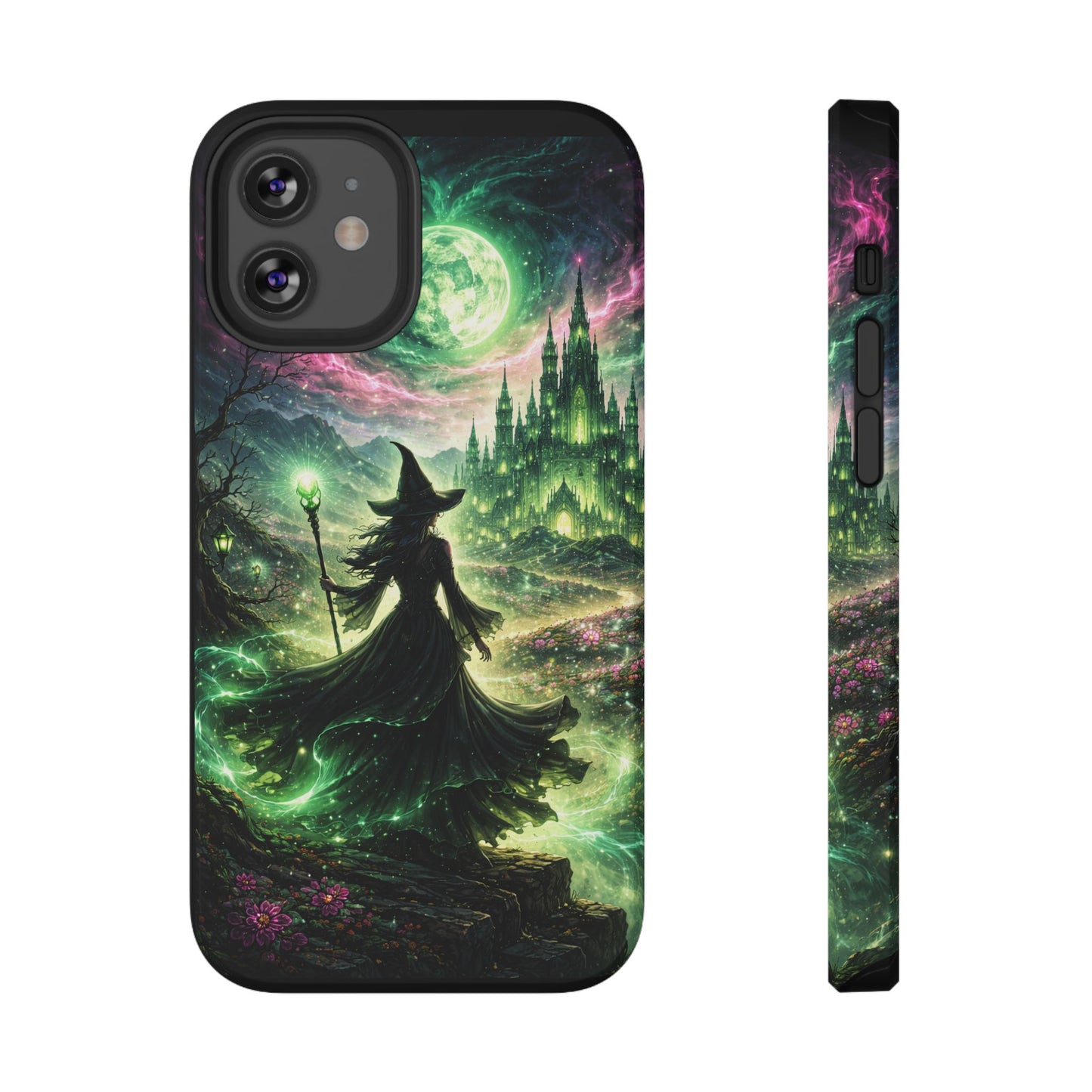 Witchy Moonlight Phone Case — Impact-Resistant Magical Witch Design