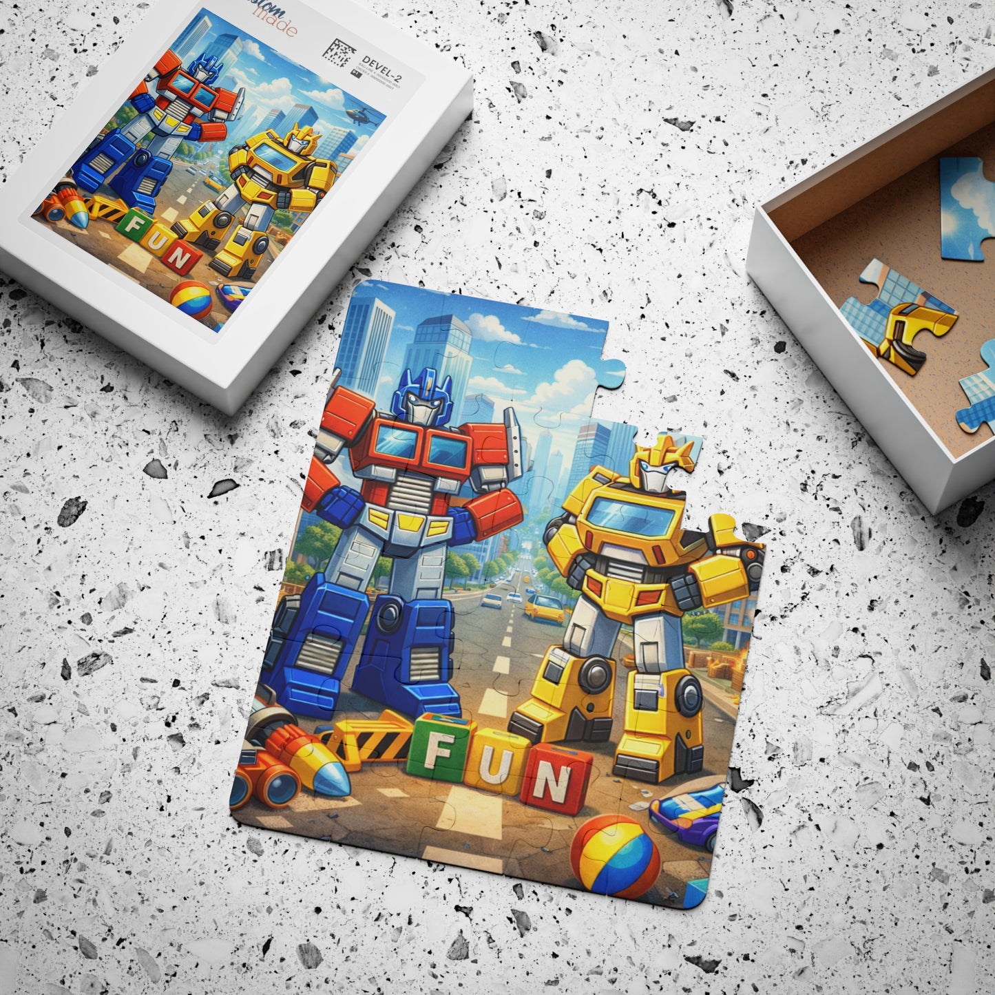 "Transformers" Kids 30-Piece Jig Saw Puzzle for Toddlers & Preschoolers