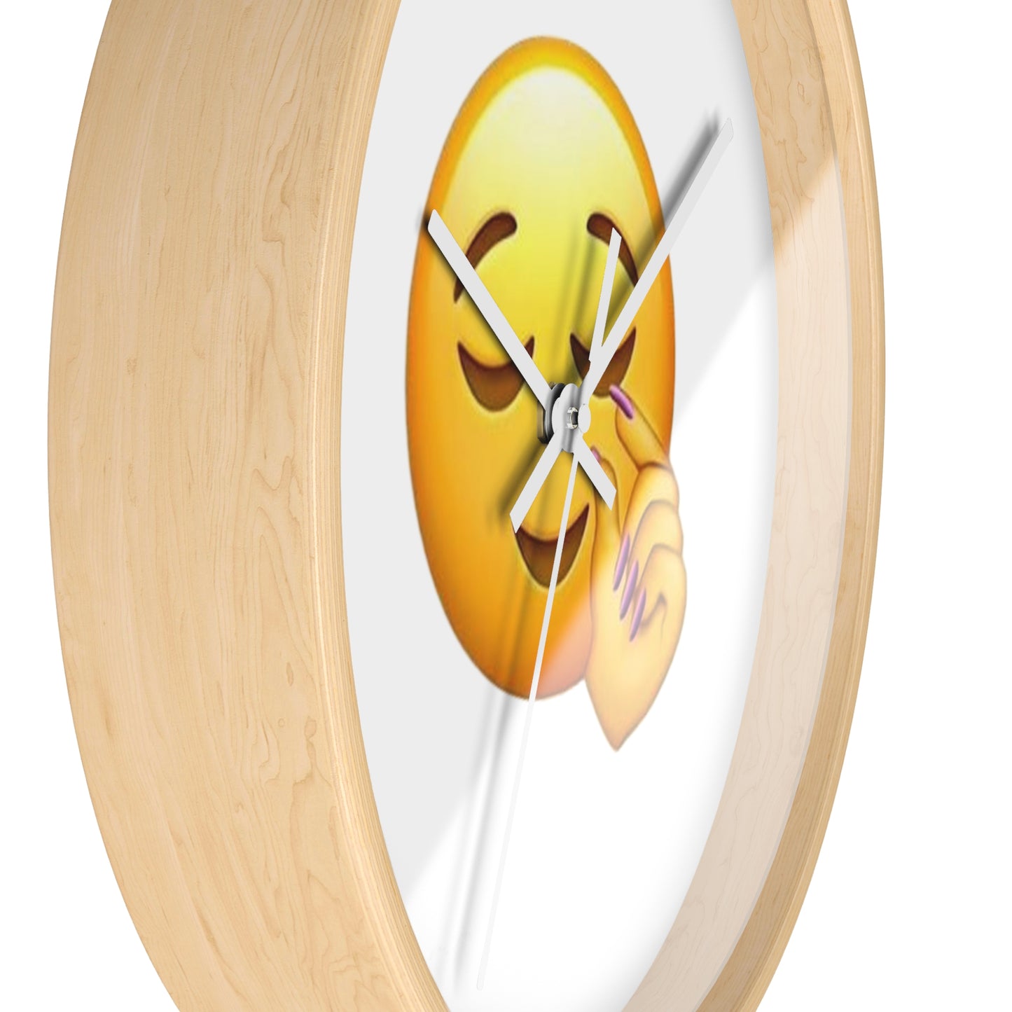 Wall Clock — Sassy Nail Snap Emoji Decorative Clock
