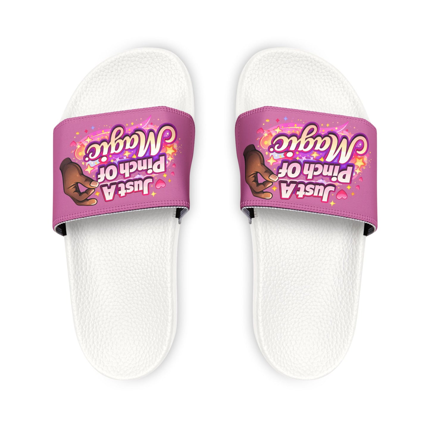 Women's Slide Sandals — "Just a Pinch of Magic" Removable-Strap Slides
