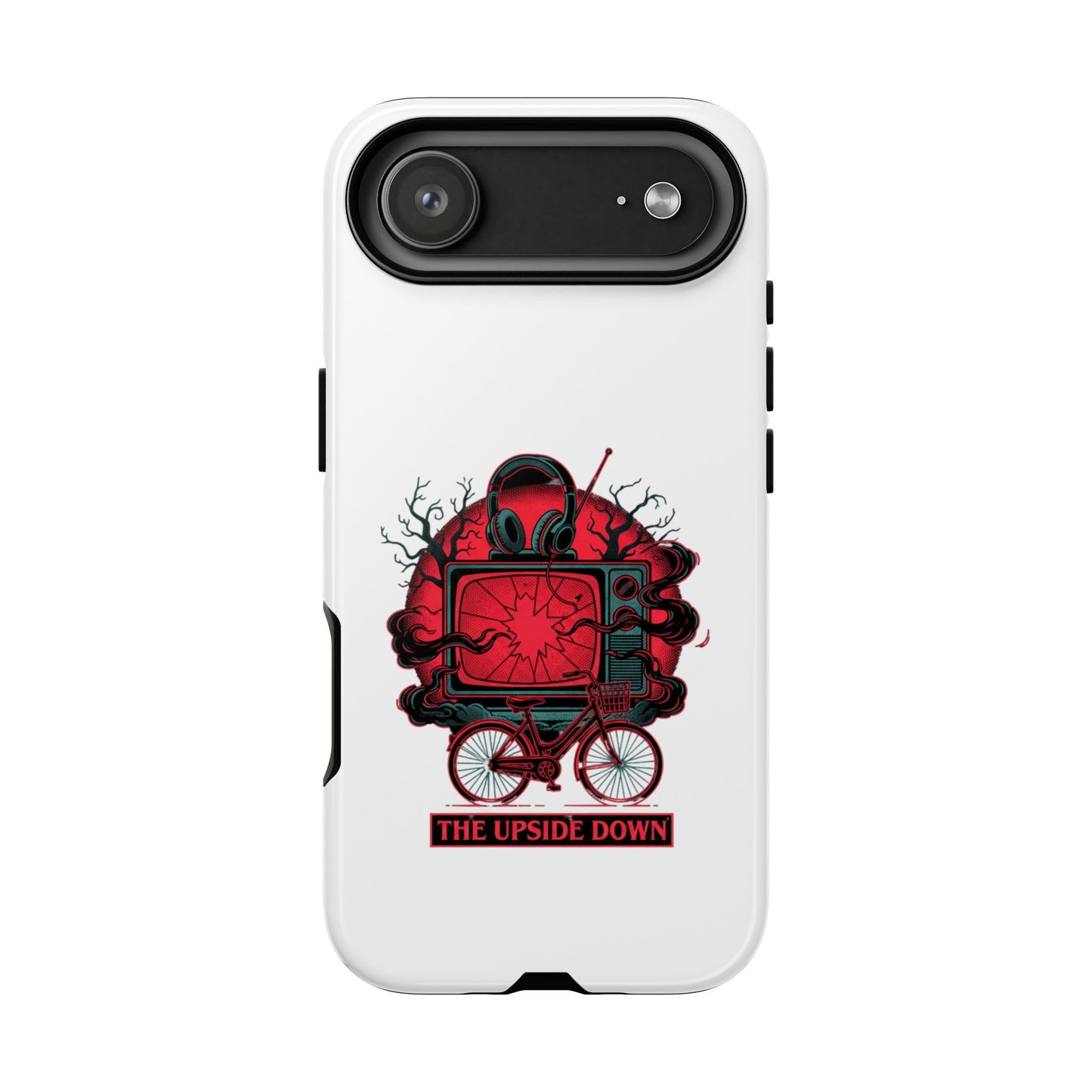Phone Case — "The Upside Down" Retro Horror Scooter TV Design