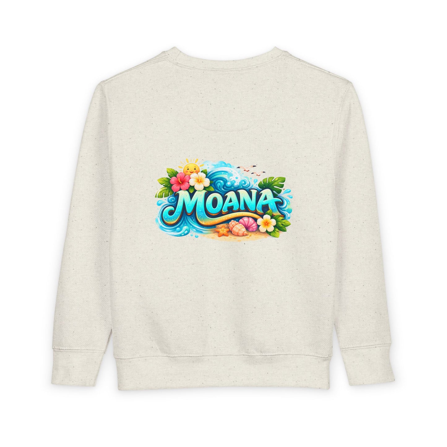 Toddler Sweatshirt — Cute Island Girl Ocean Graphic Pullover