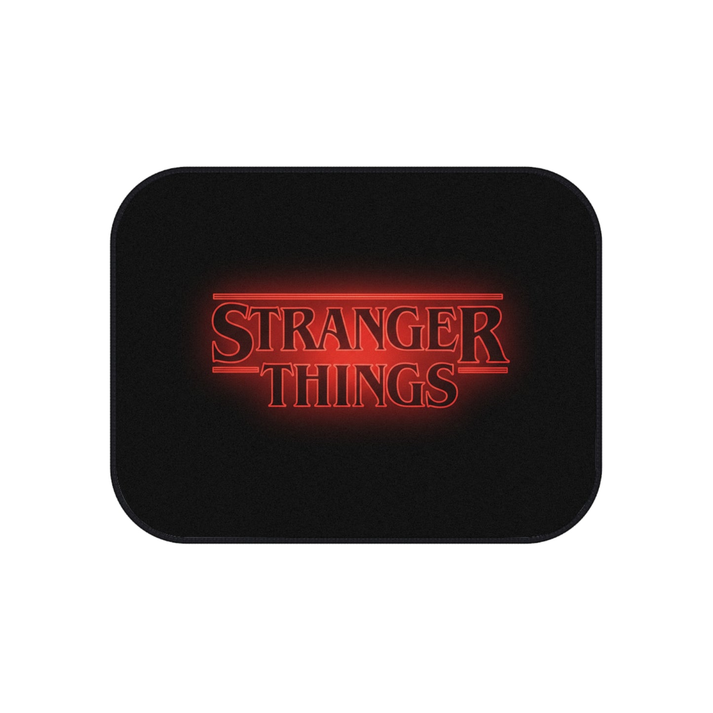 Stranger Things Rear Car Mats — Neon Logo Floor Mats (Set of 2)