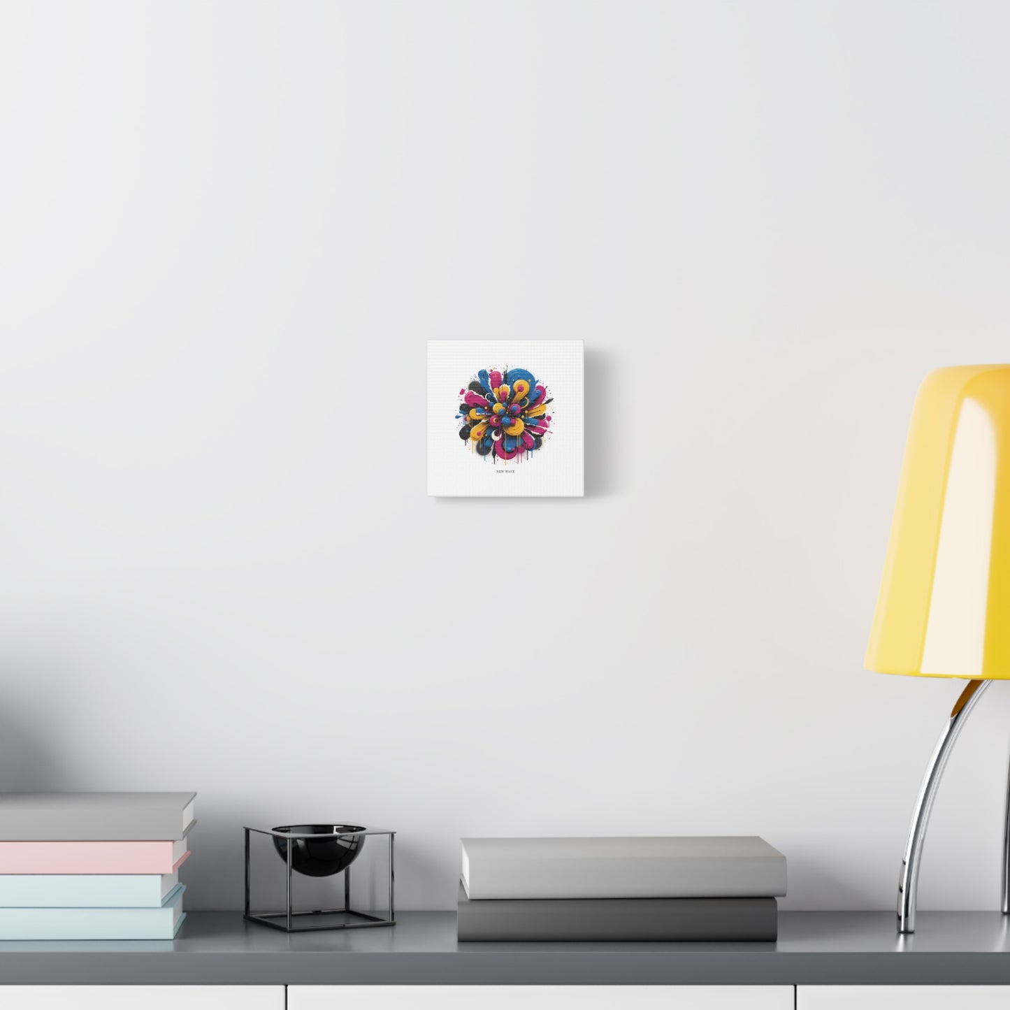 Painterly Abstract Floral Canvas, Matte Stretched Wall Art | Craft Maximalism