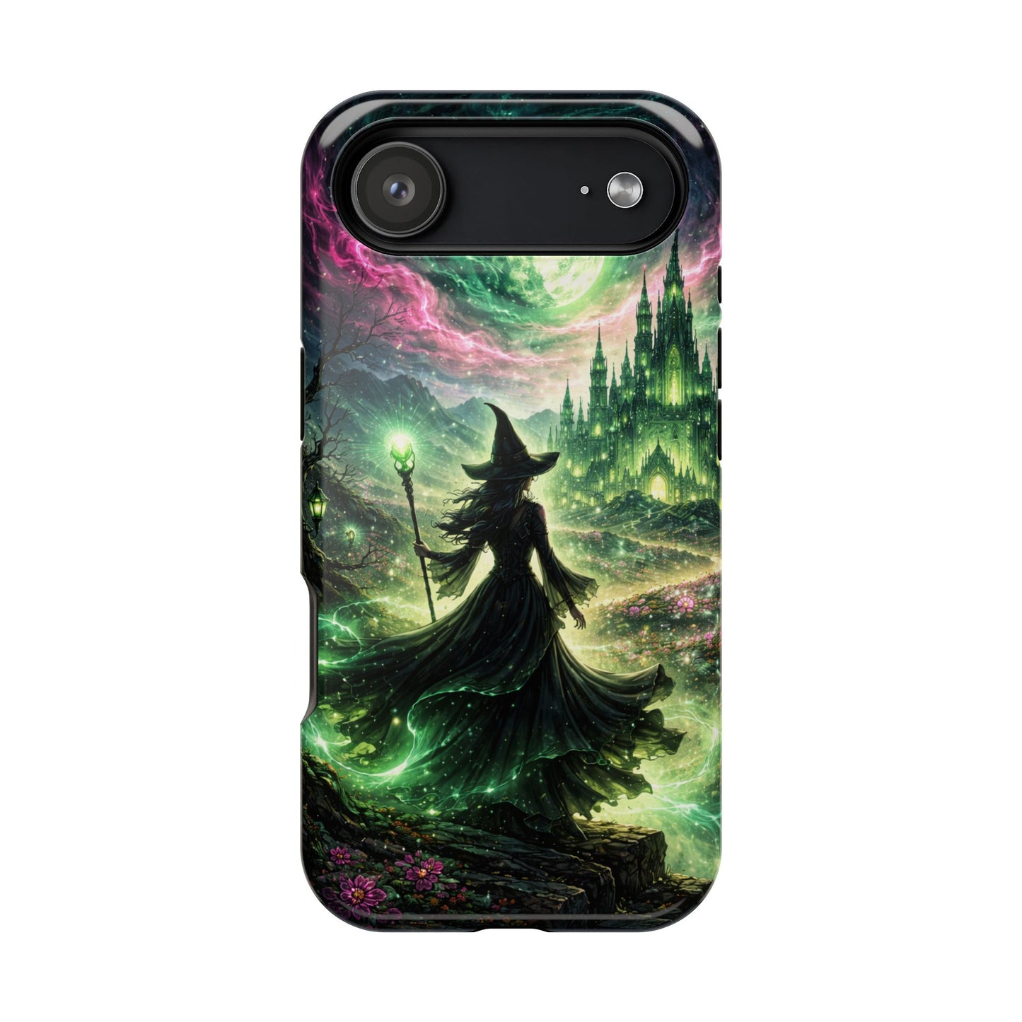 Witchy Moonlight Phone Case — Impact-Resistant Magical Witch Design