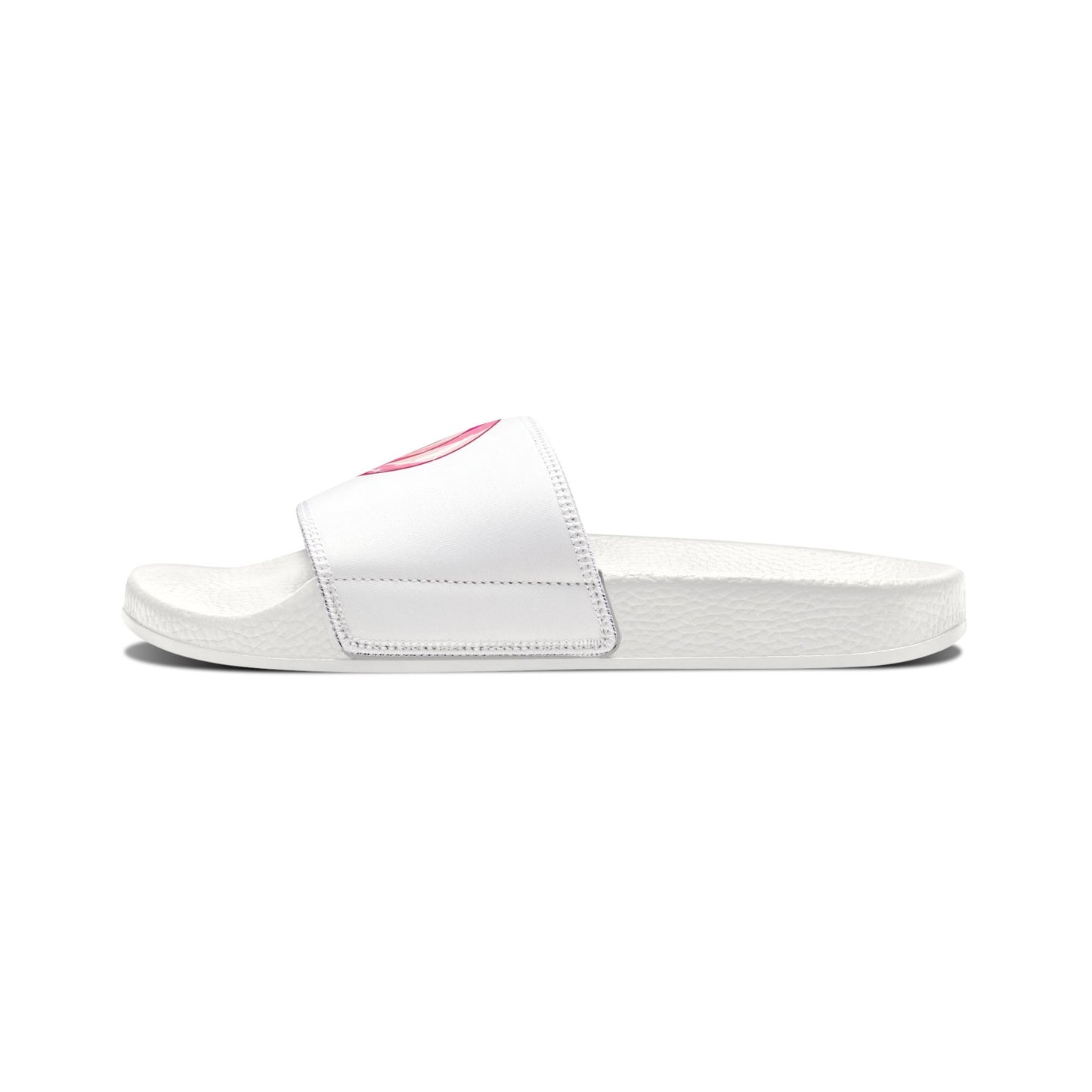 Women's Slide Sandals — "Pink Swirly Lolipop" Removable -Strap Slides