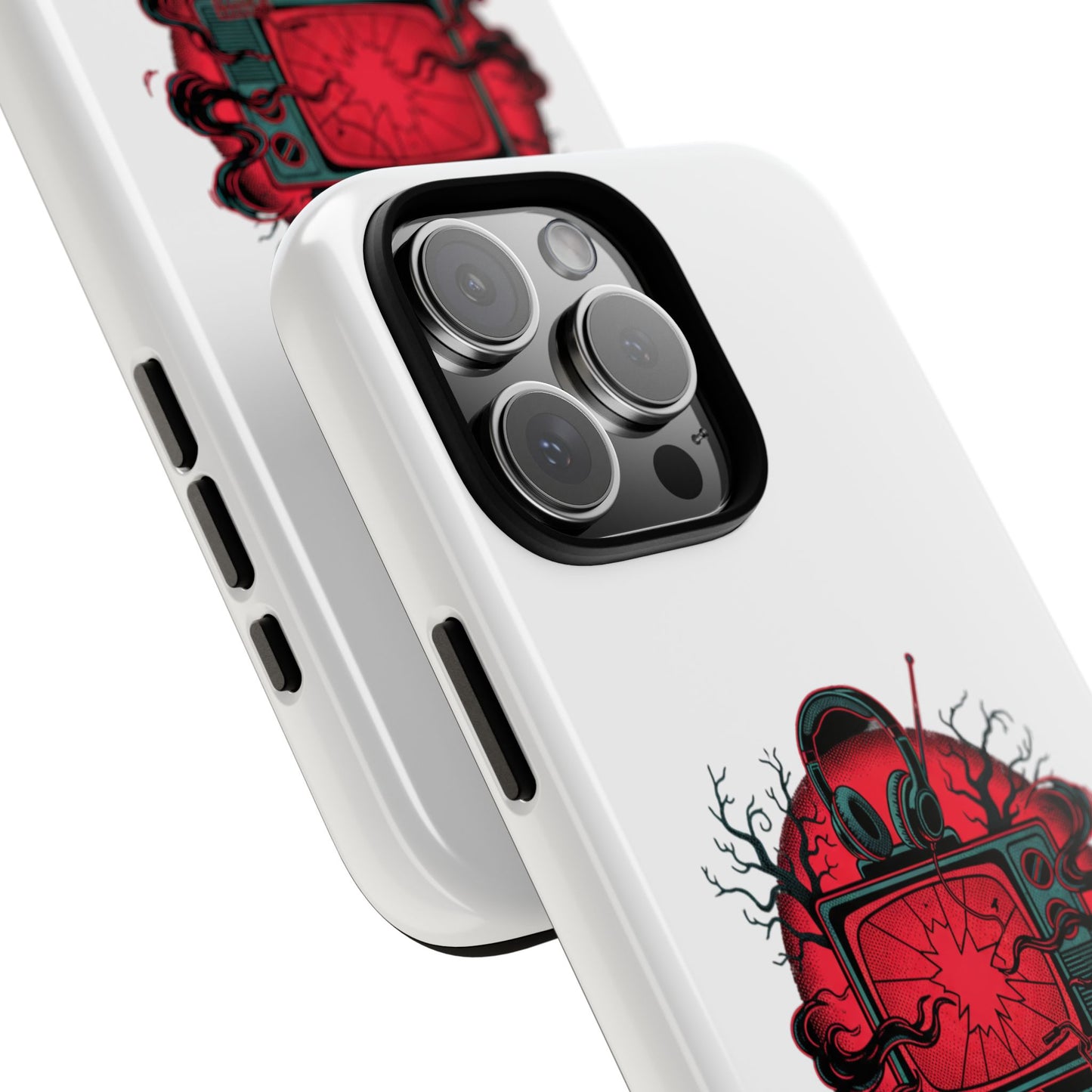 Phone Case — "The Upside Down" Retro Horror Scooter TV Design