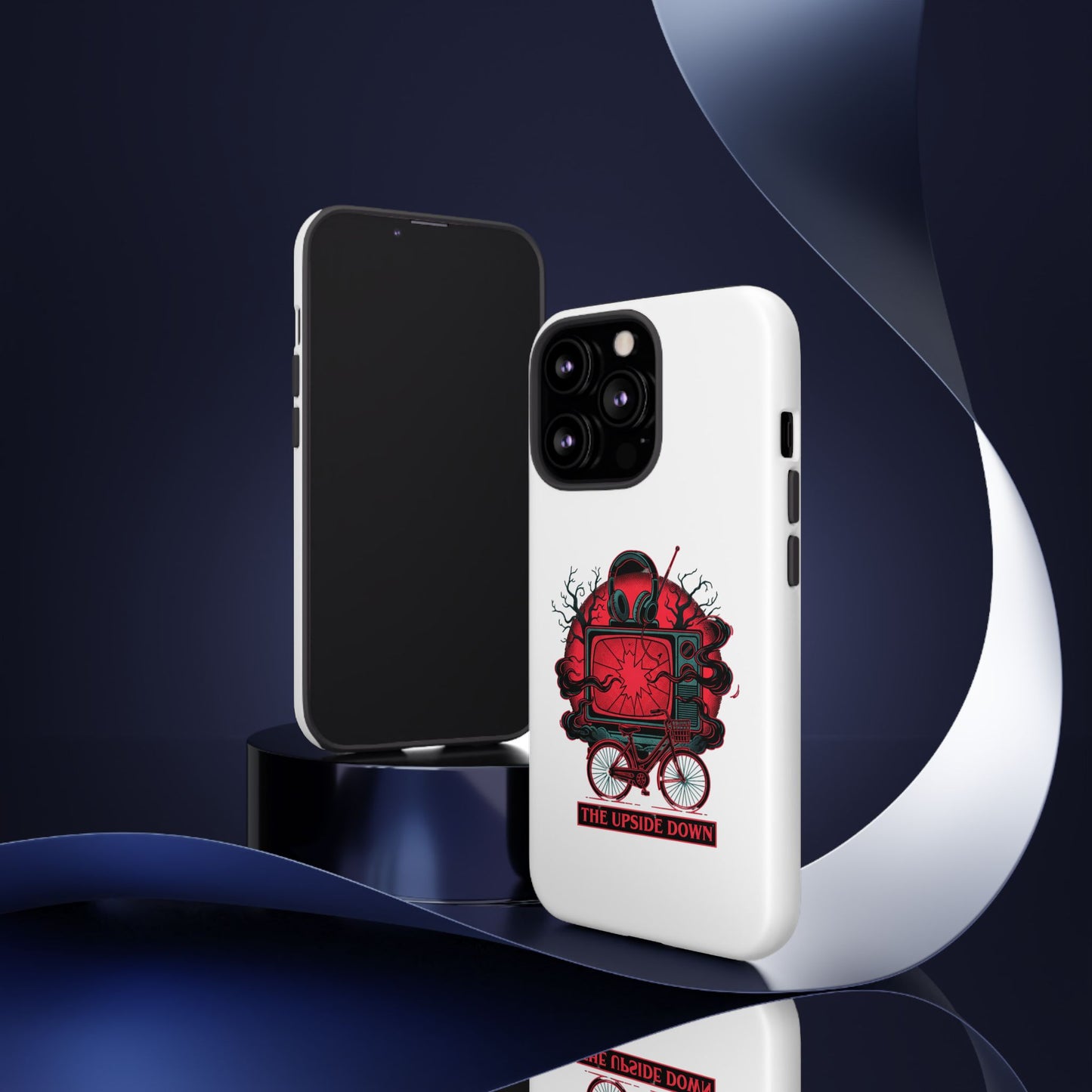 Phone Case — "The Upside Down" Retro Horror Scooter TV Design