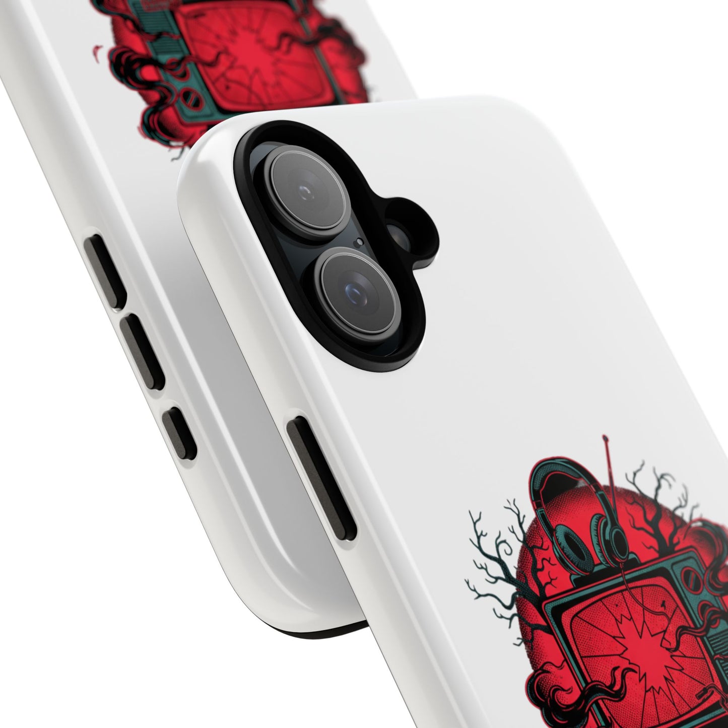 Phone Case — "The Upside Down" Retro Horror Scooter TV Design
