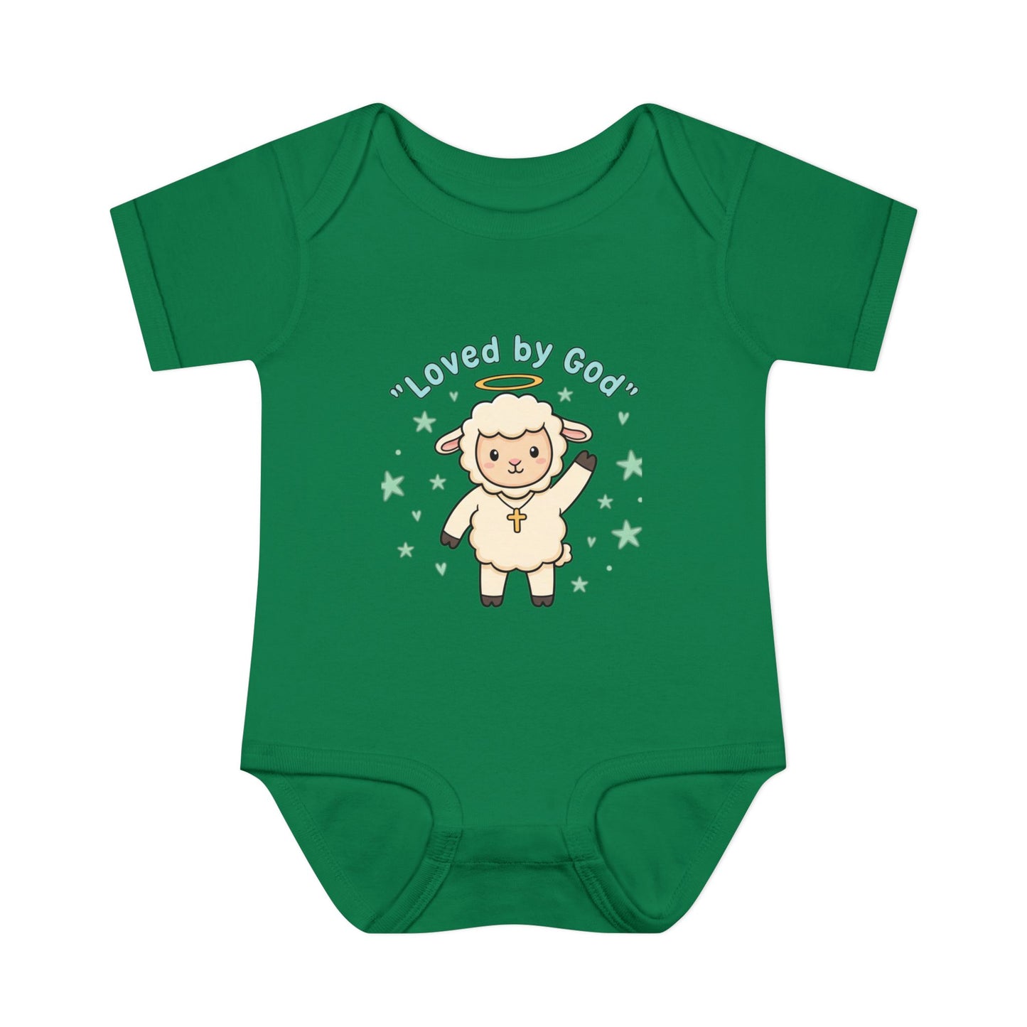 Loved by God Lamb Infant Bodysuit