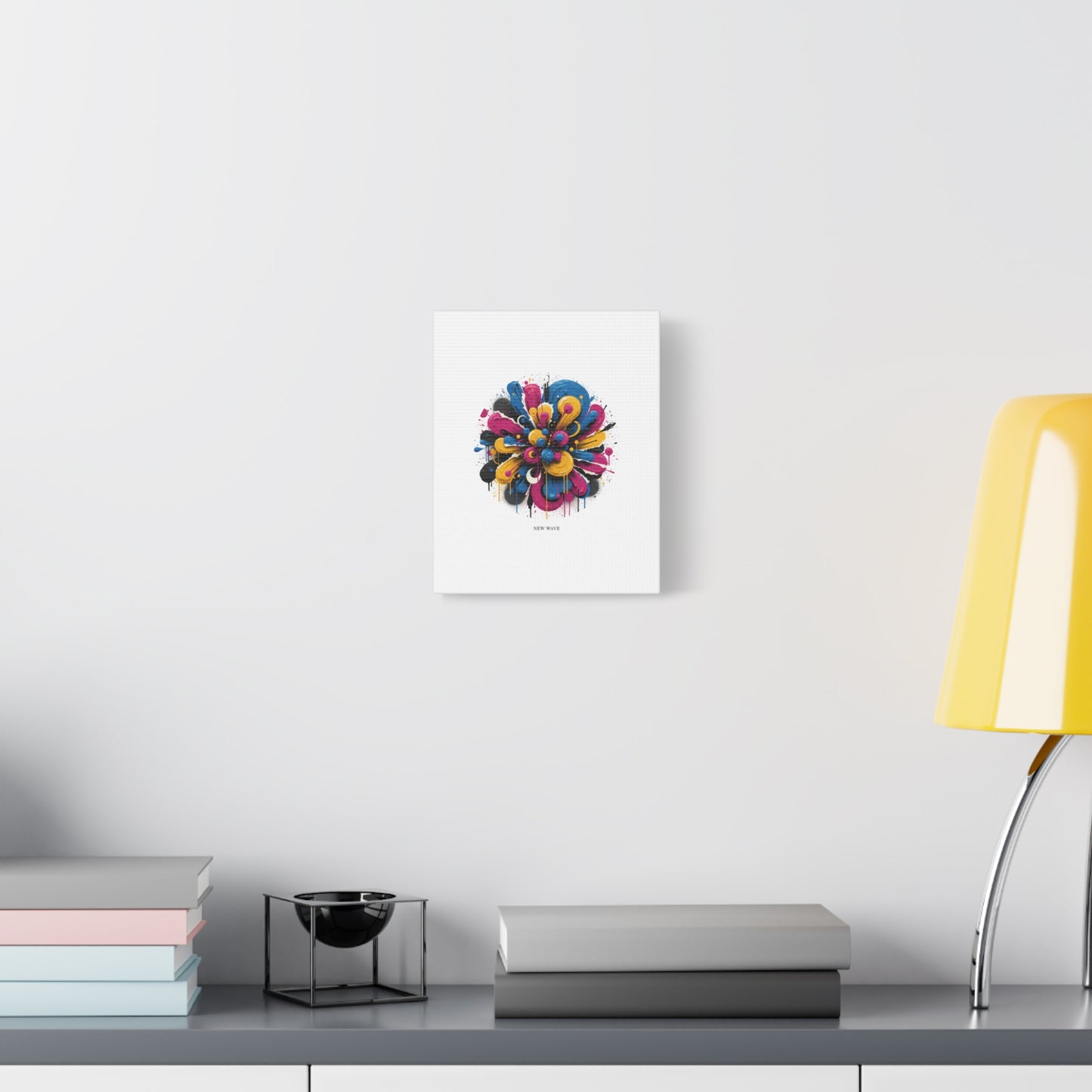 Painterly Abstract Floral Canvas, Matte Stretched Wall Art | Craft Maximalism