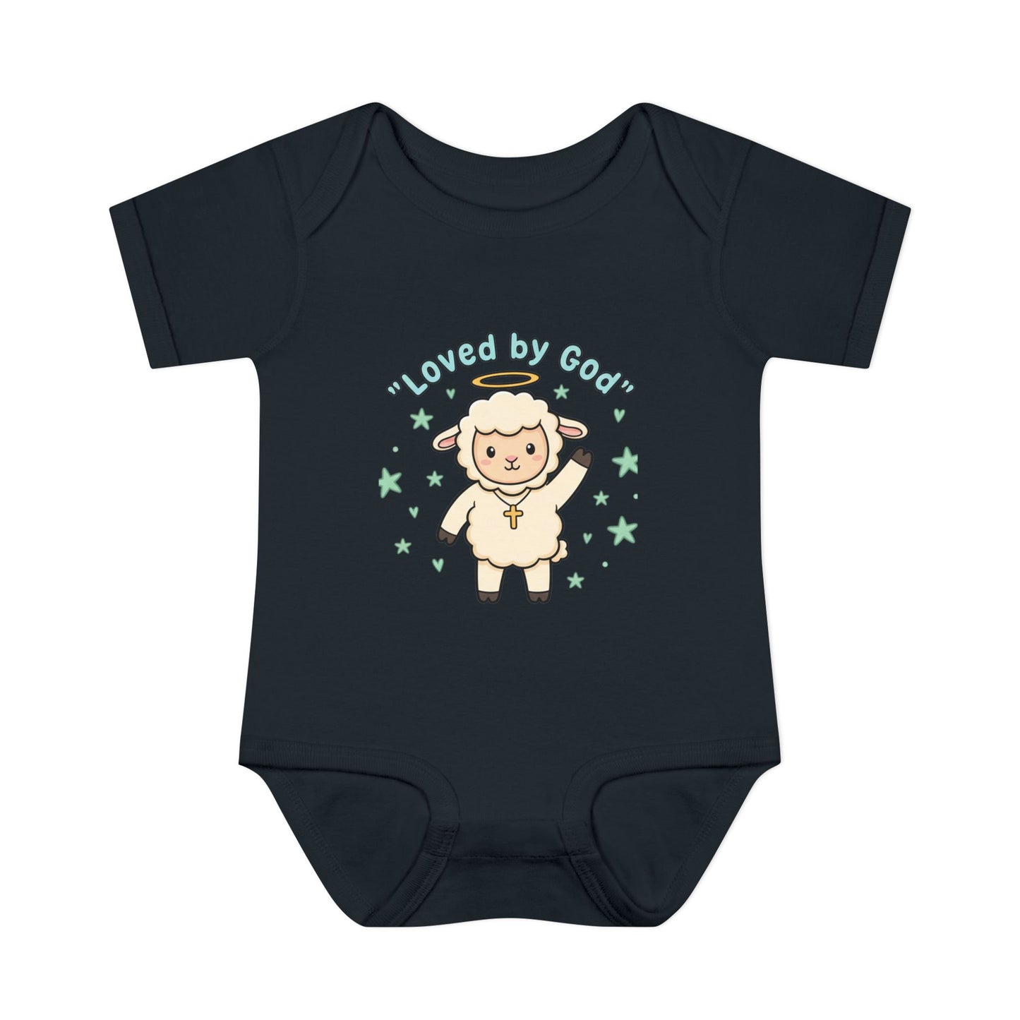 Loved by God Lamb Infant Bodysuit