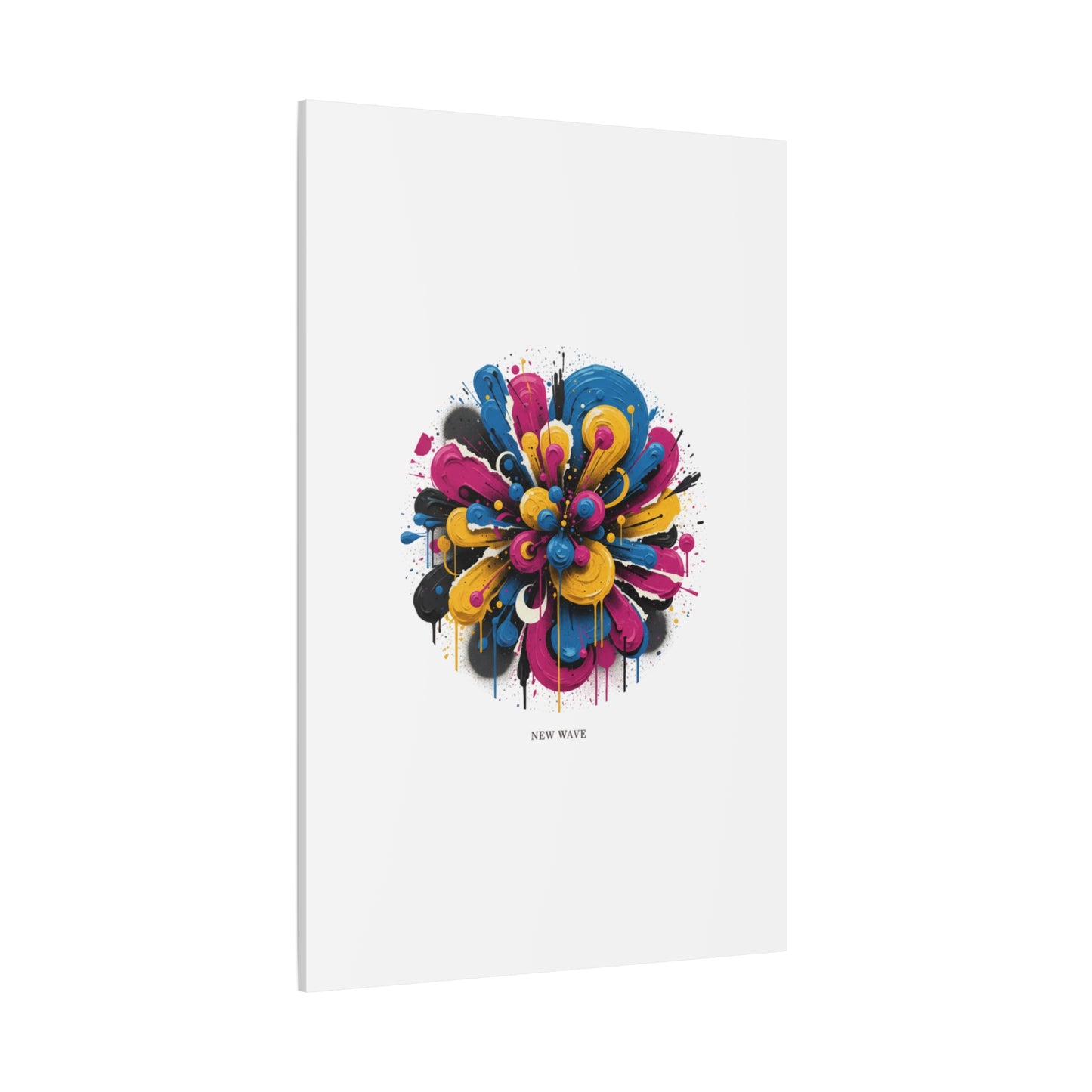 Painterly Abstract Floral Canvas, Matte Stretched Wall Art | Craft Maximalism