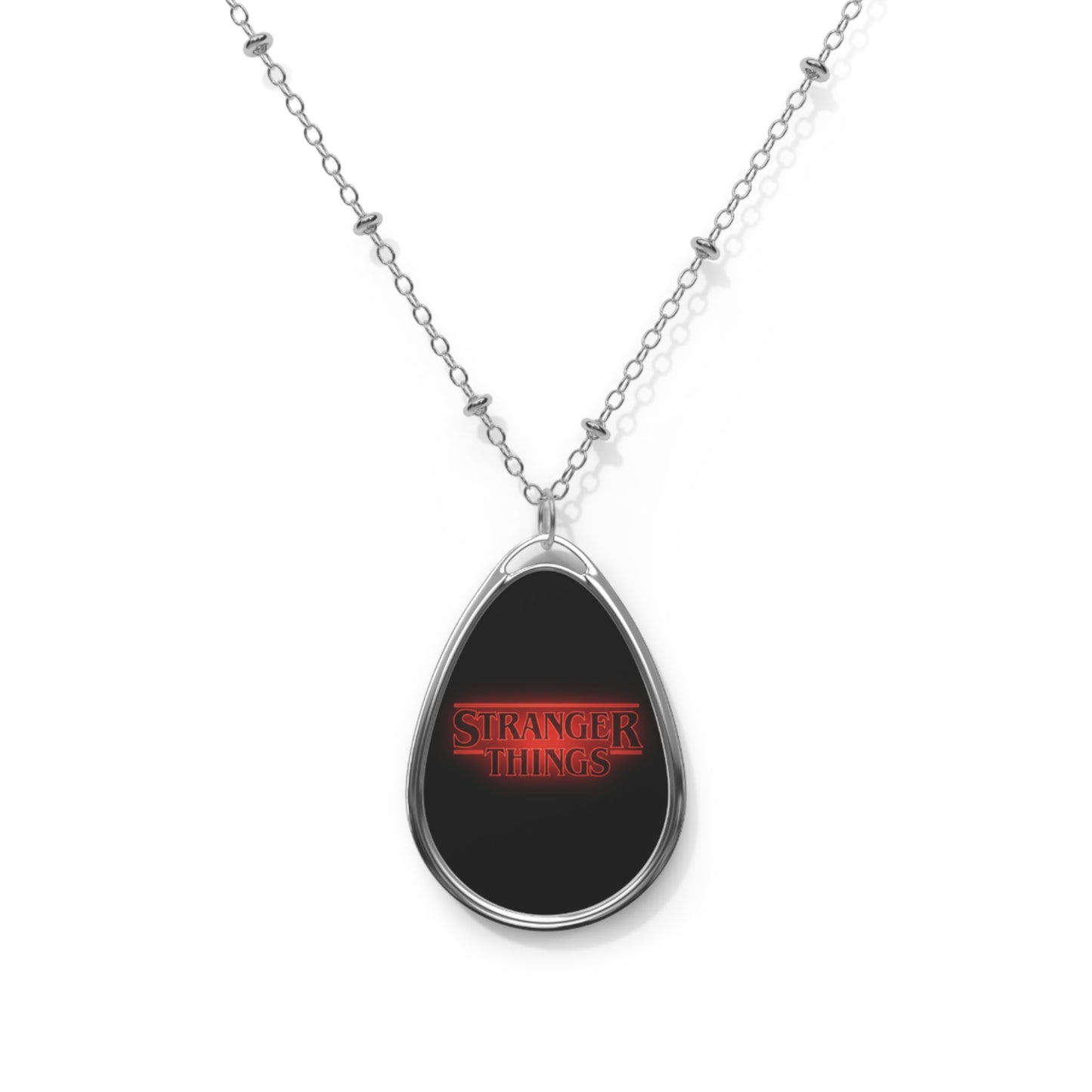 Stranger Things Oval Pendant Necklace