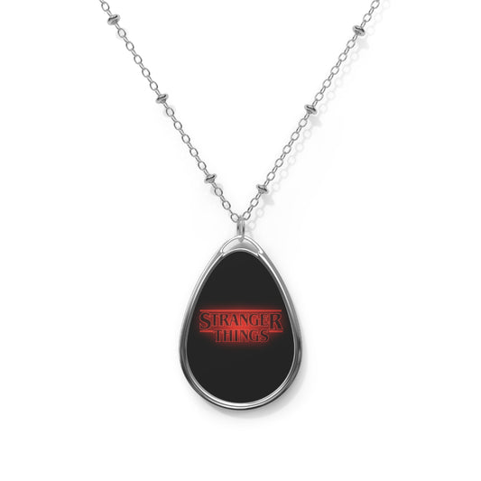 Stranger Things Oval Pendant Necklace