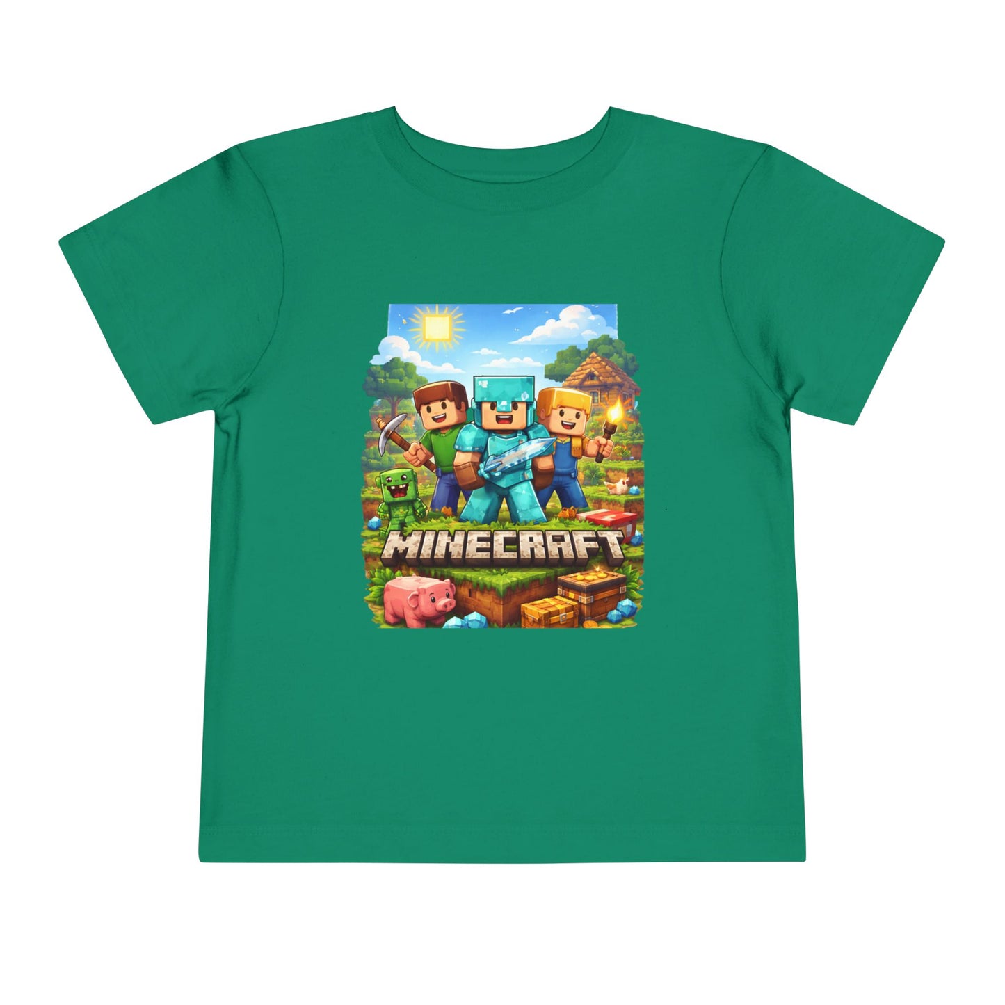 Toddler Short Sleeve Tee- “Minecraft themed”