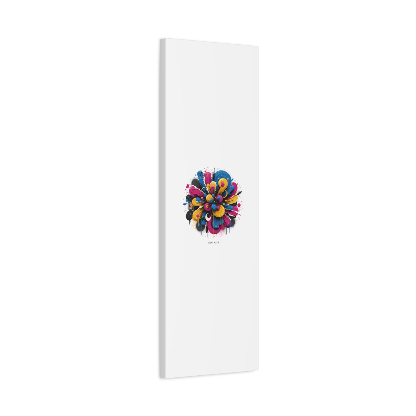 Painterly Abstract Floral Canvas, Matte Stretched Wall Art | Craft Maximalism