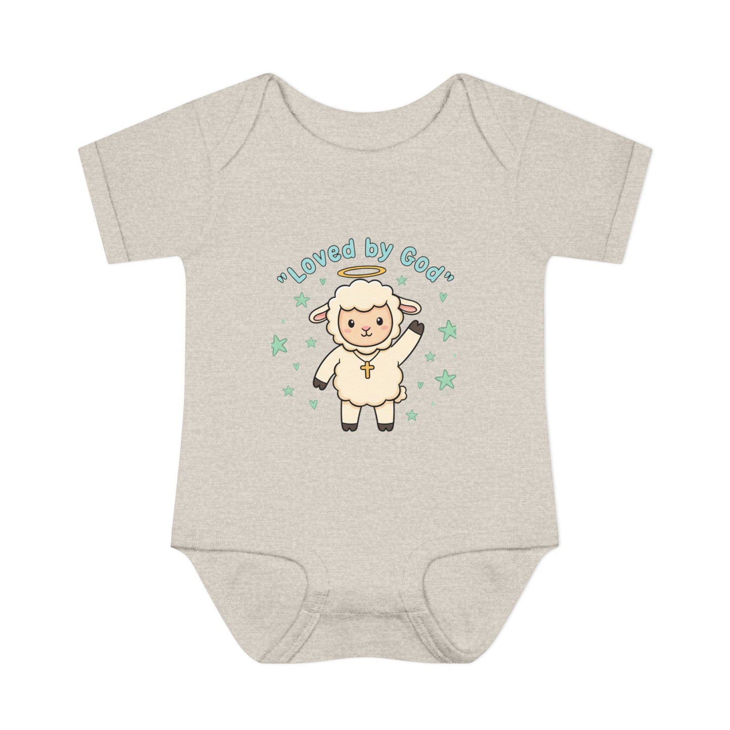 Loved by God Lamb Infant Bodysuit