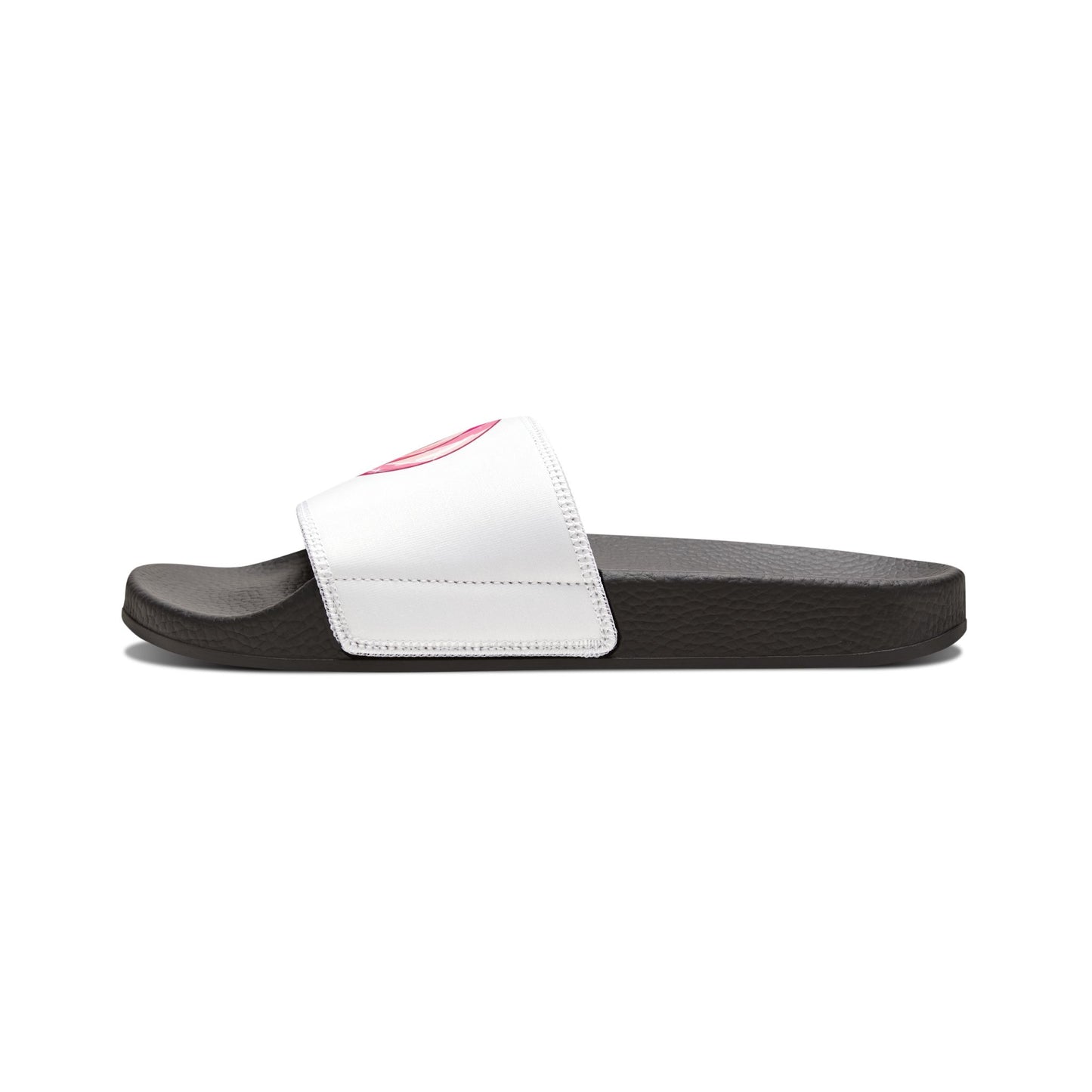 Women's Slide Sandals — "Pink Swirly Lolipop" Removable -Strap Slides
