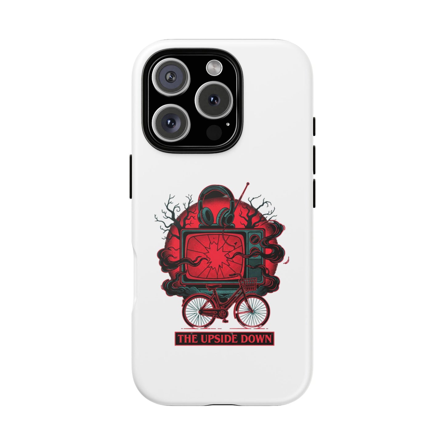 Phone Case — "The Upside Down" Retro Horror Scooter TV Design