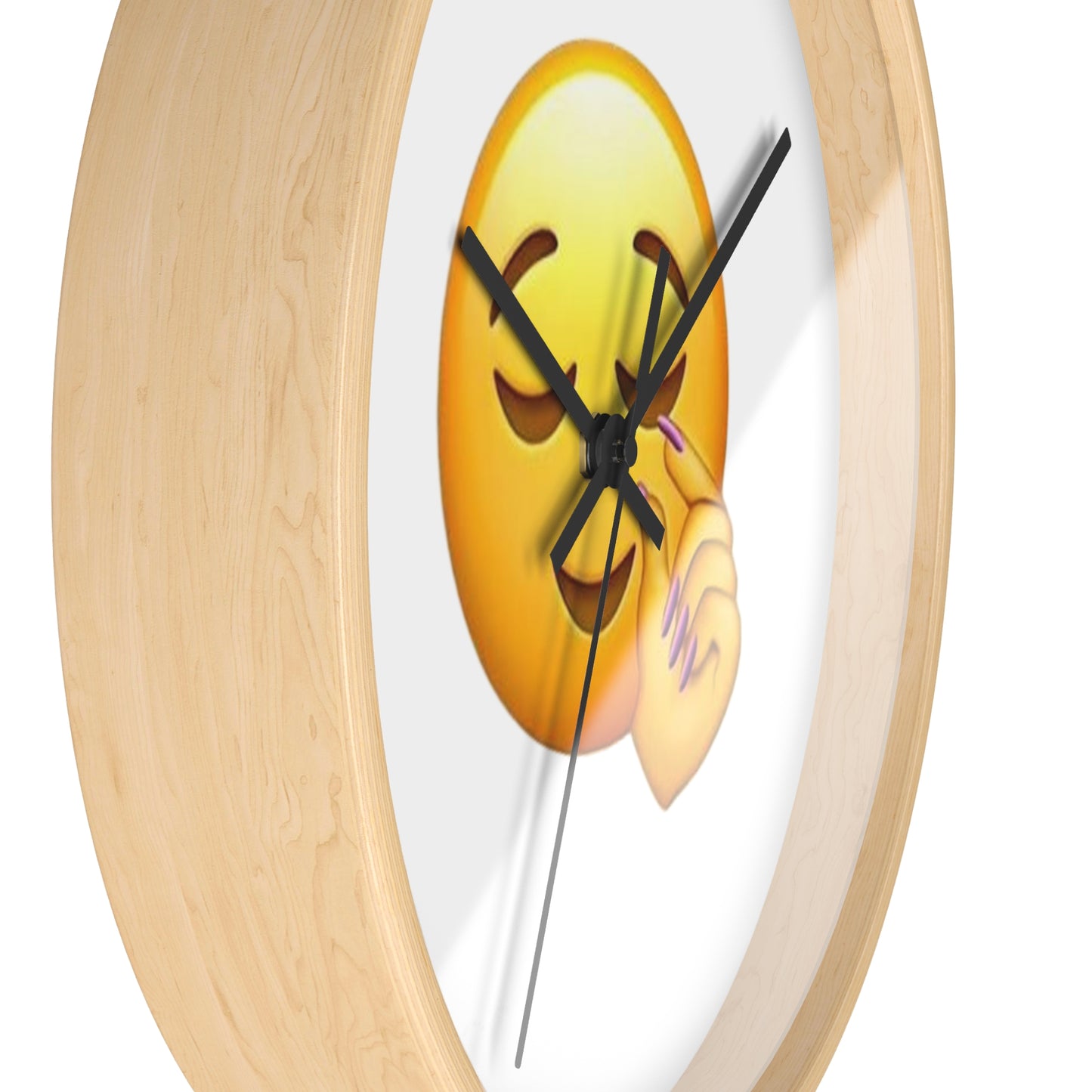 Wall Clock — Sassy Nail Snap Emoji Decorative Clock