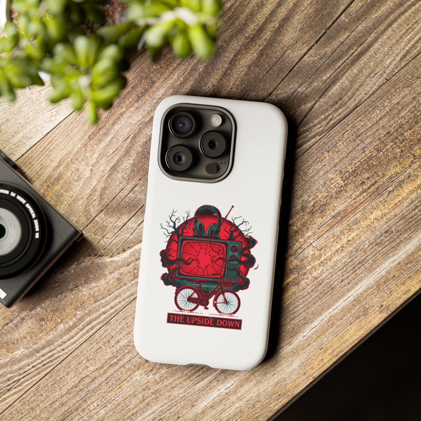 Phone Case — "The Upside Down" Retro Horror Scooter TV Design
