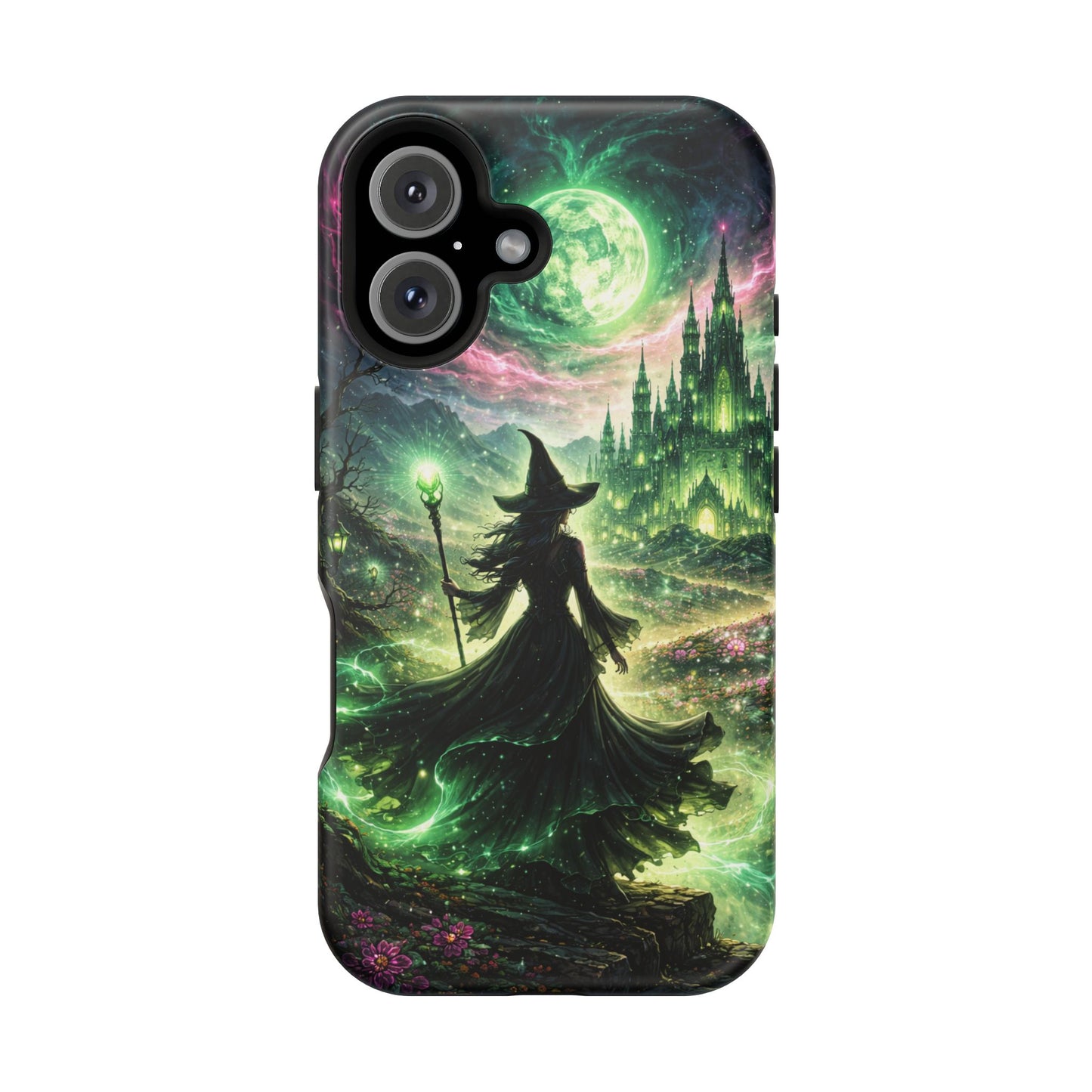 Witchy Moonlight Phone Case — Impact-Resistant Magical Witch Design