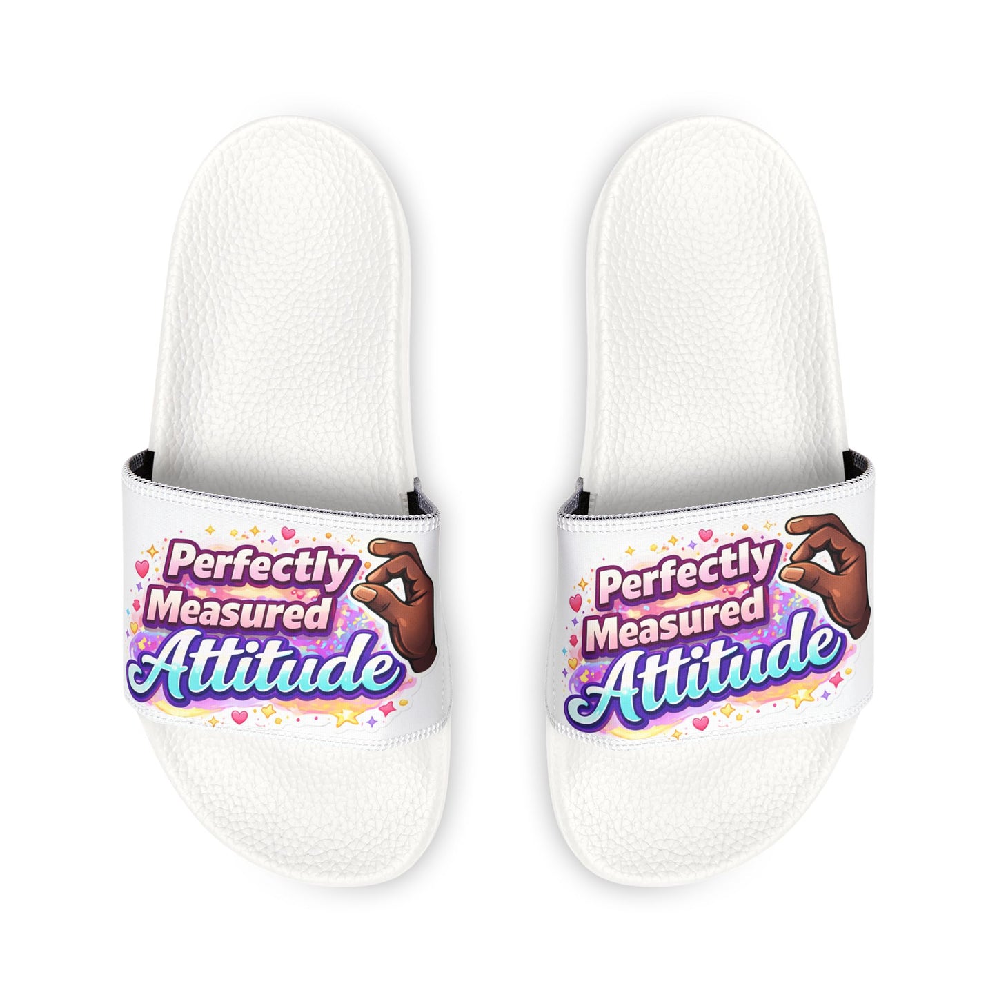 Women's Slide Sandals — "Perfectly Measured Attitude" Removable-Strap Slides