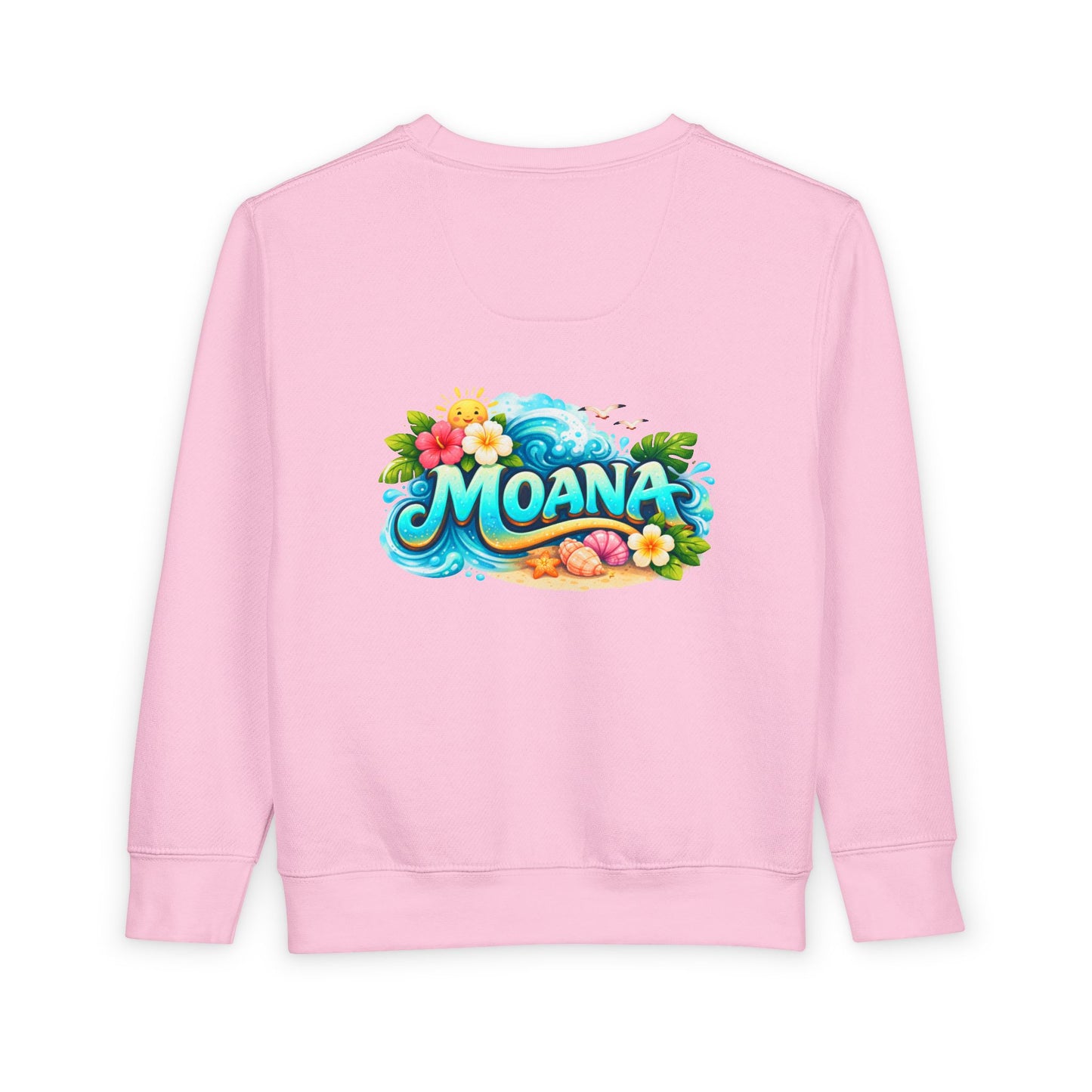 Toddler Sweatshirt — Cute Island Girl Ocean Graphic Pullover