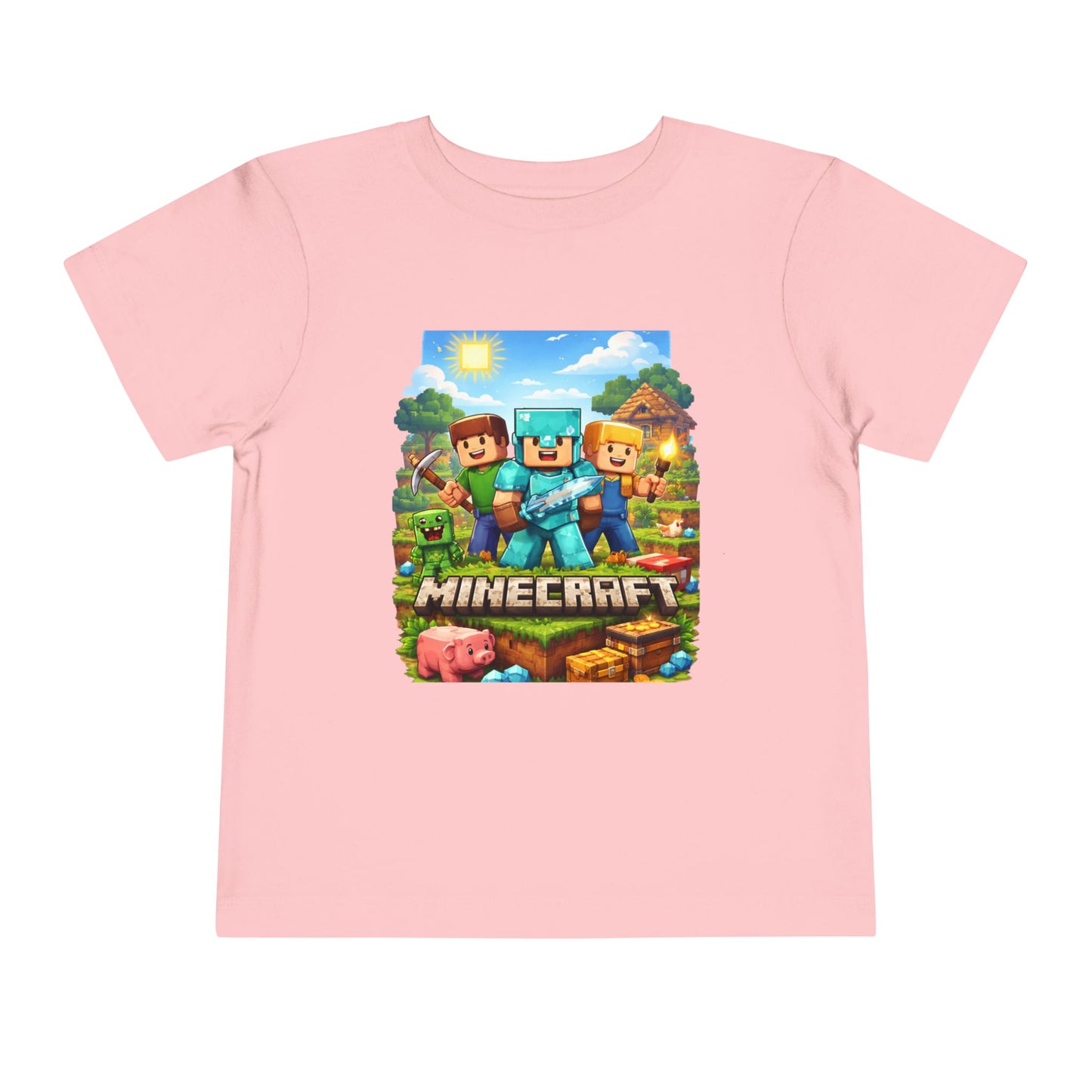 Toddler Short Sleeve Tee- “Minecraft themed”