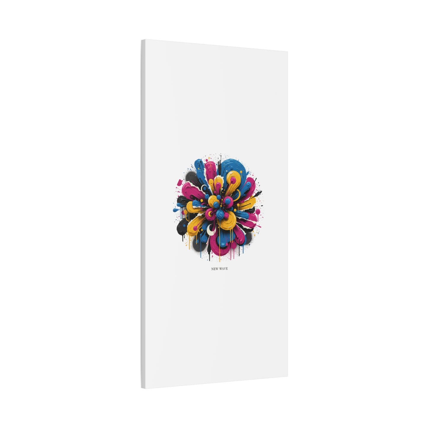 Painterly Abstract Floral Canvas, Matte Stretched Wall Art | Craft Maximalism