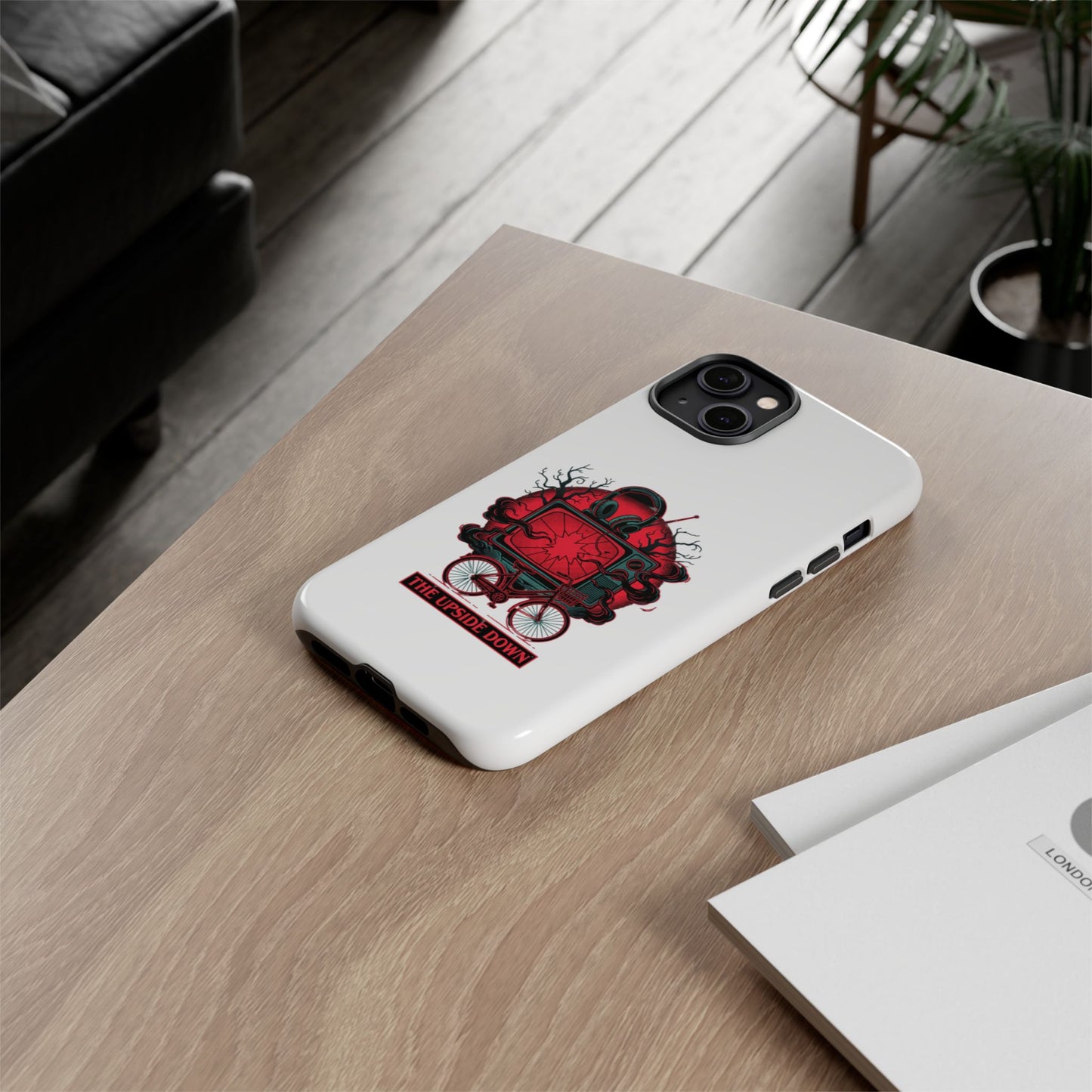 Phone Case — "The Upside Down" Retro Horror Scooter TV Design