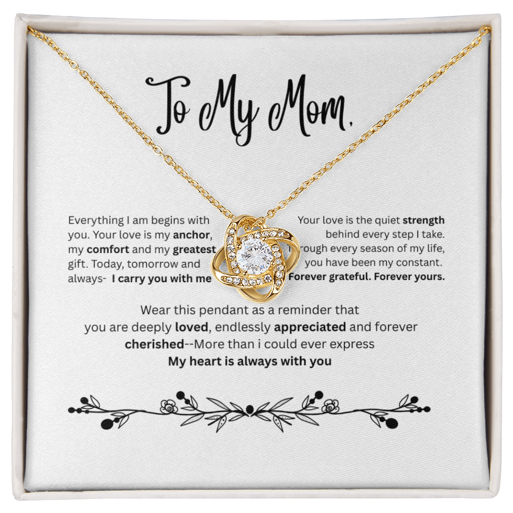 To My Mom – Timeless Love Pendant Necklace