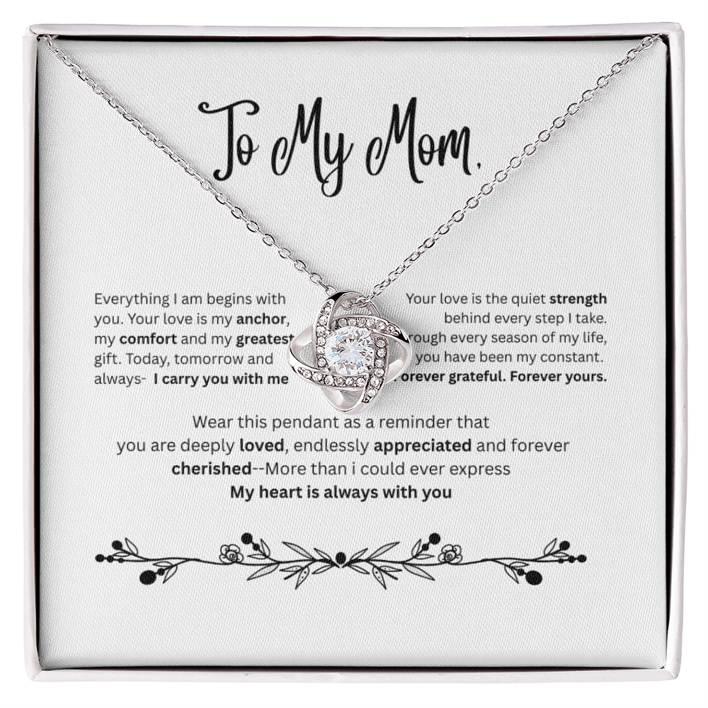 To My Mom – Timeless Love Pendant Necklace