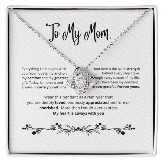 To My Mom – Timeless Love Pendant Necklace