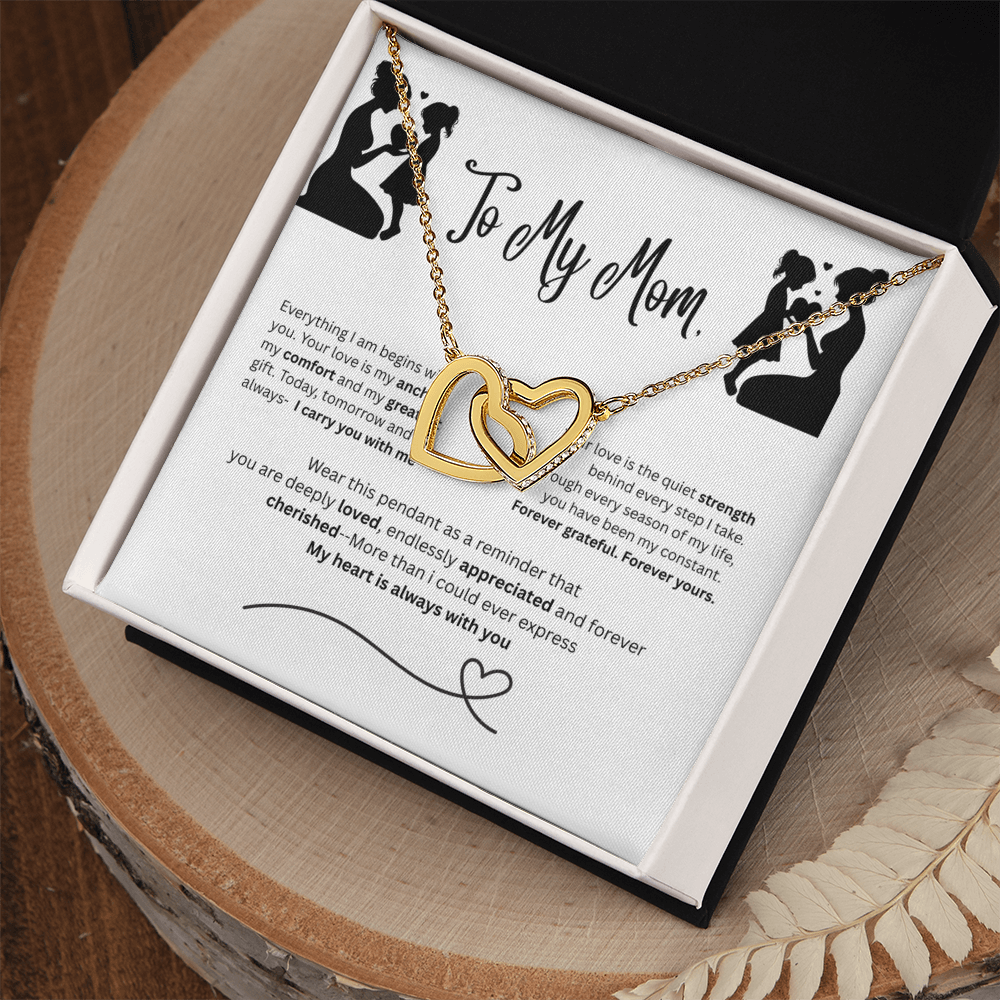 Interlocking Hearts Love Necklace – To My Mom