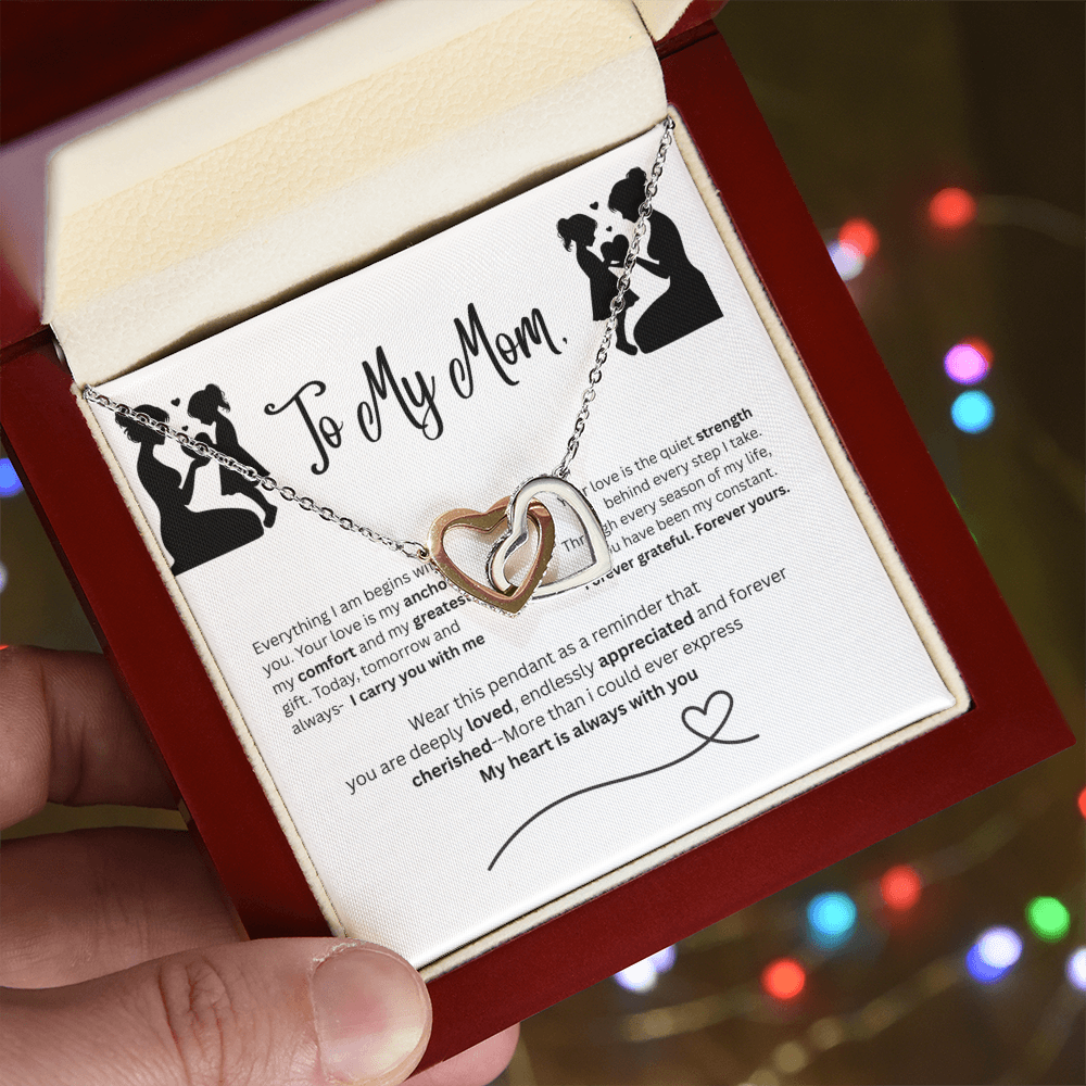 Interlocking Hearts Love Necklace – To My Mom