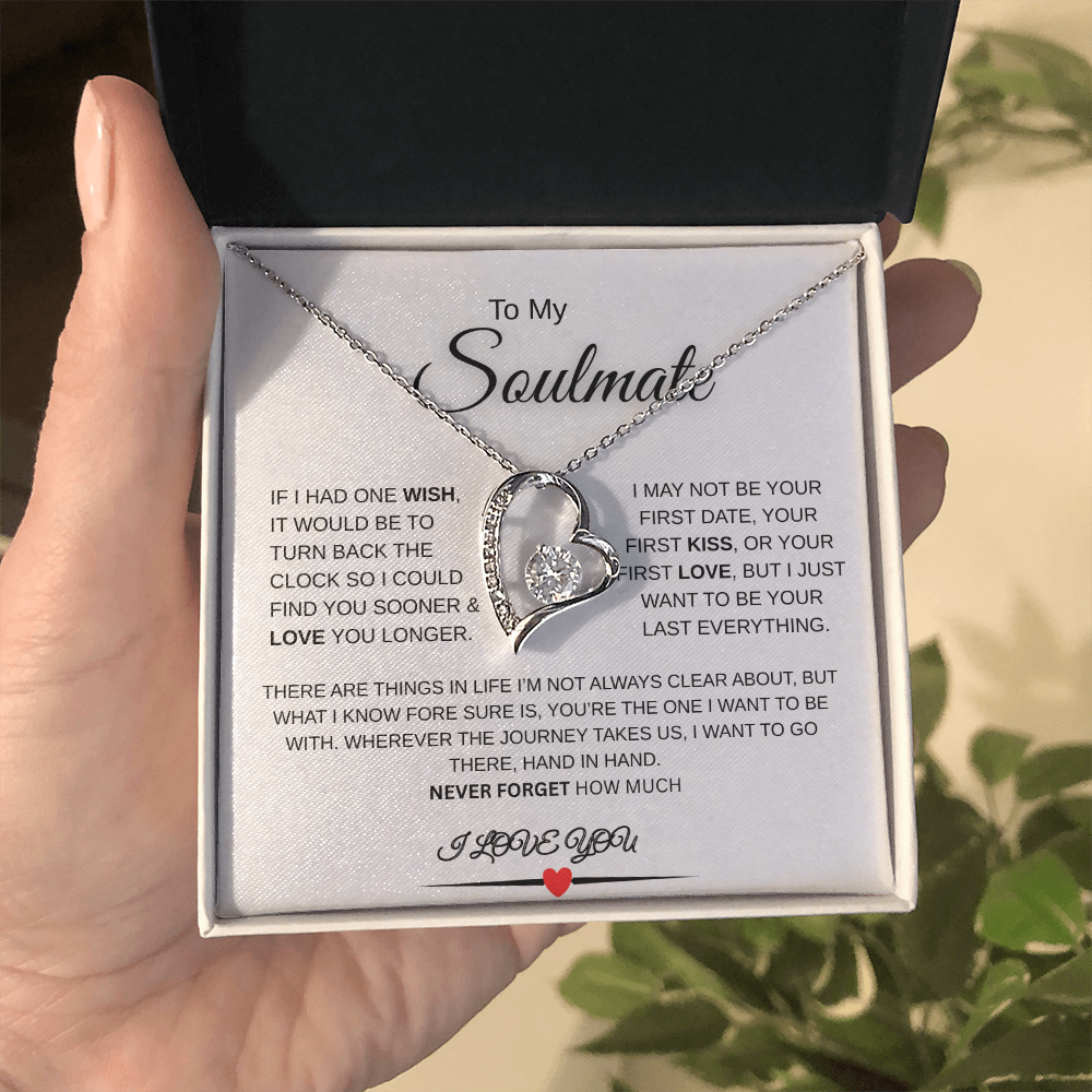 'To my Beautiful Soulmate' Love Necklace